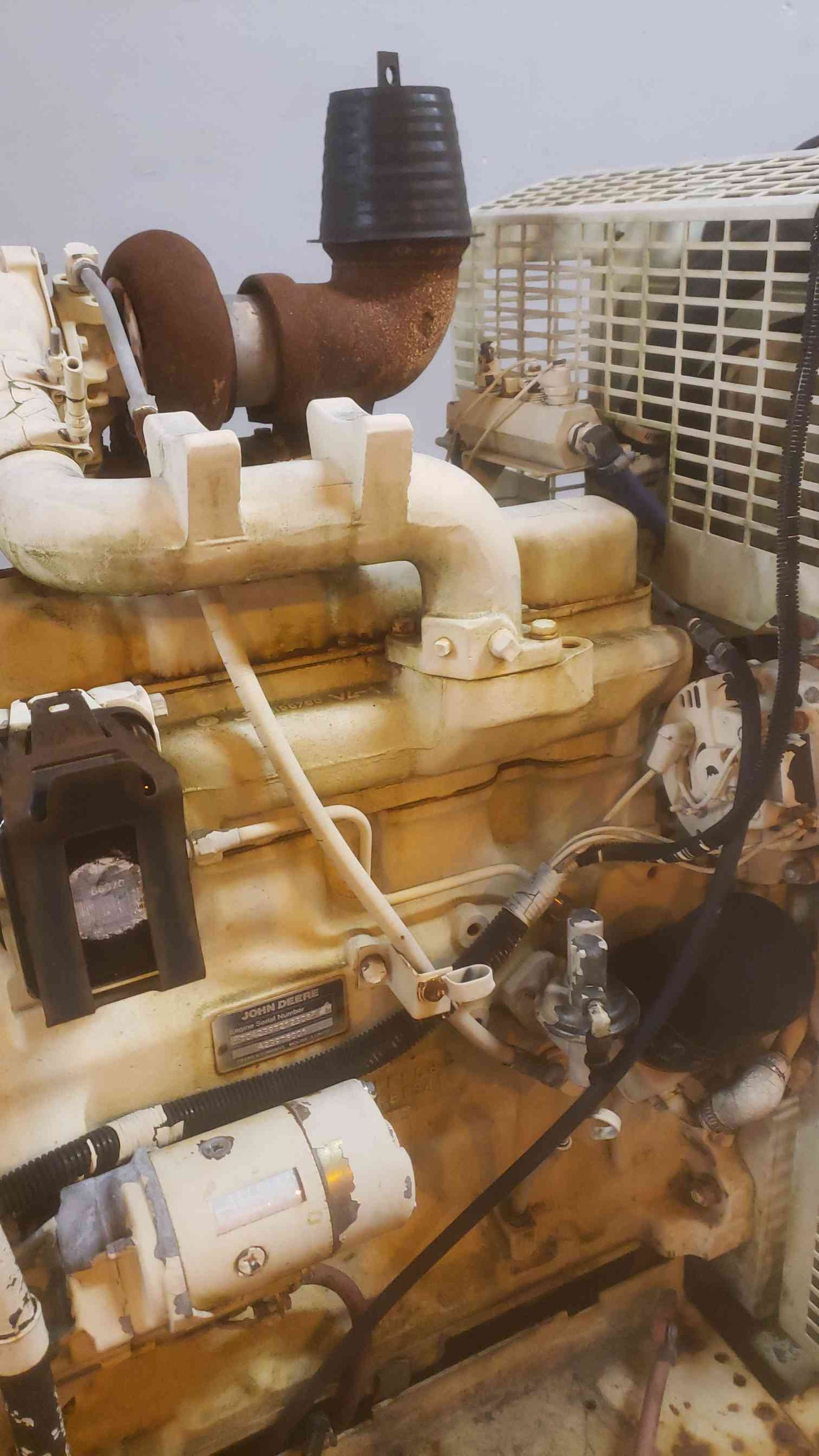 AS-IS 55KW Kohler John Deere 4239 Diesel Generator 50R0ZJ81 906.6 Hrs Non-Working (SKU: 110383)