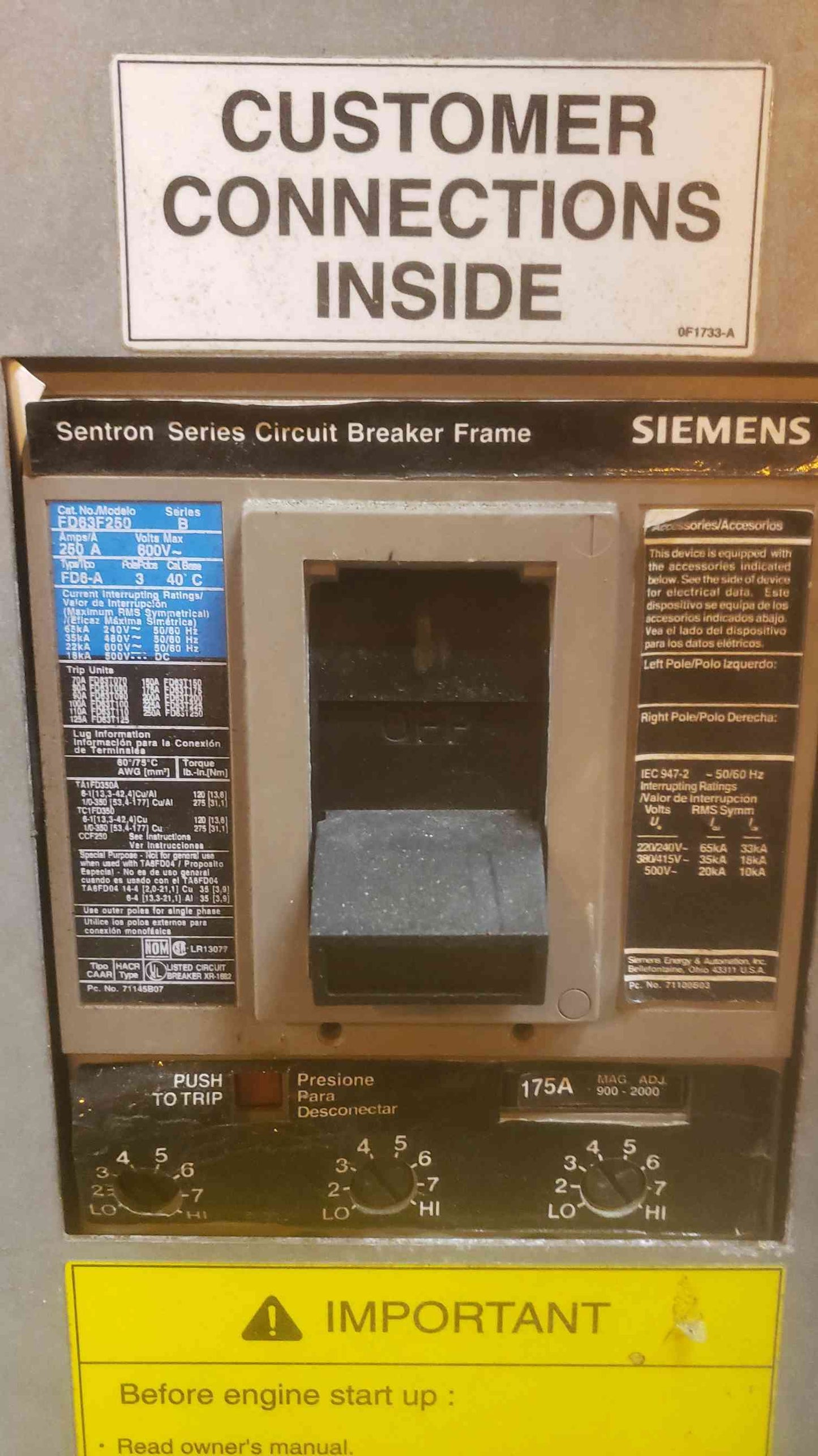 30KW Generac 0051911 120/240 125A 1PH Nat Gas LP Generator 428 Hrs. (SKU: 110291)