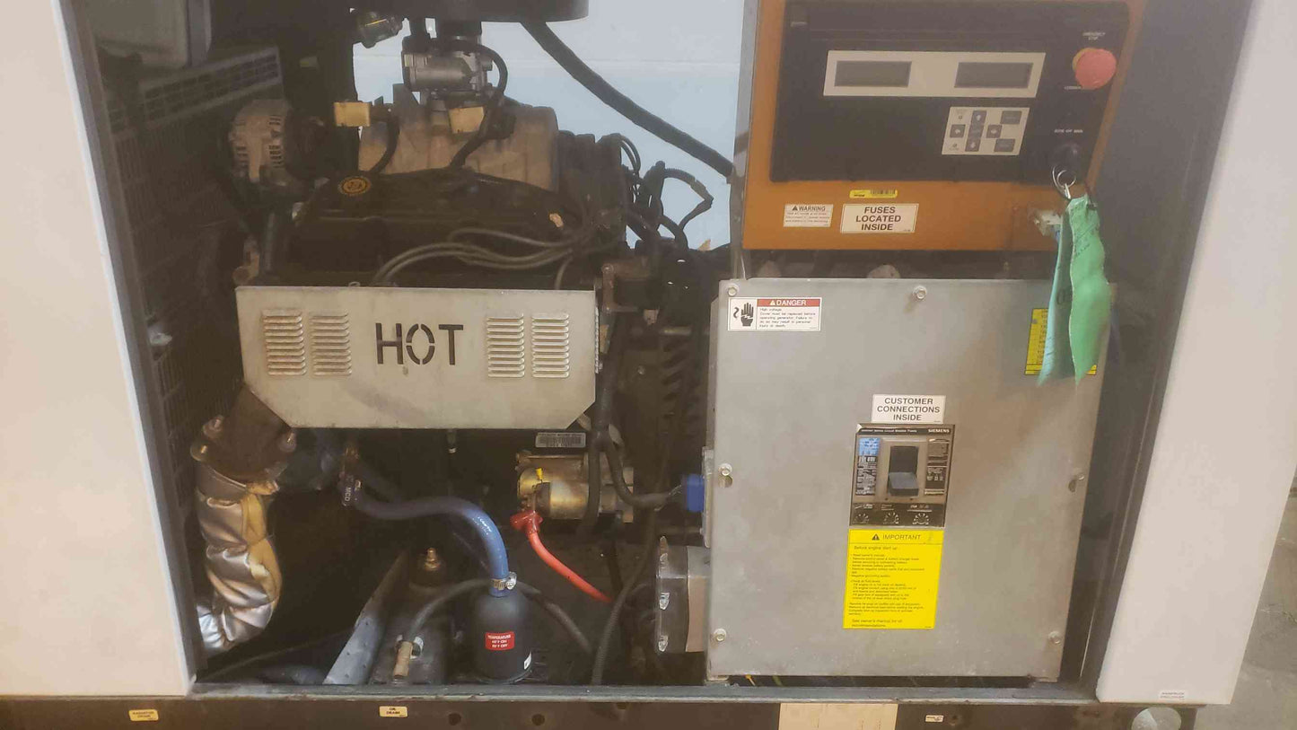 30KW Generac 0051911 120/240 125A 1PH Nat Gas LP Generator 428 Hrs. (SKU: 110291)