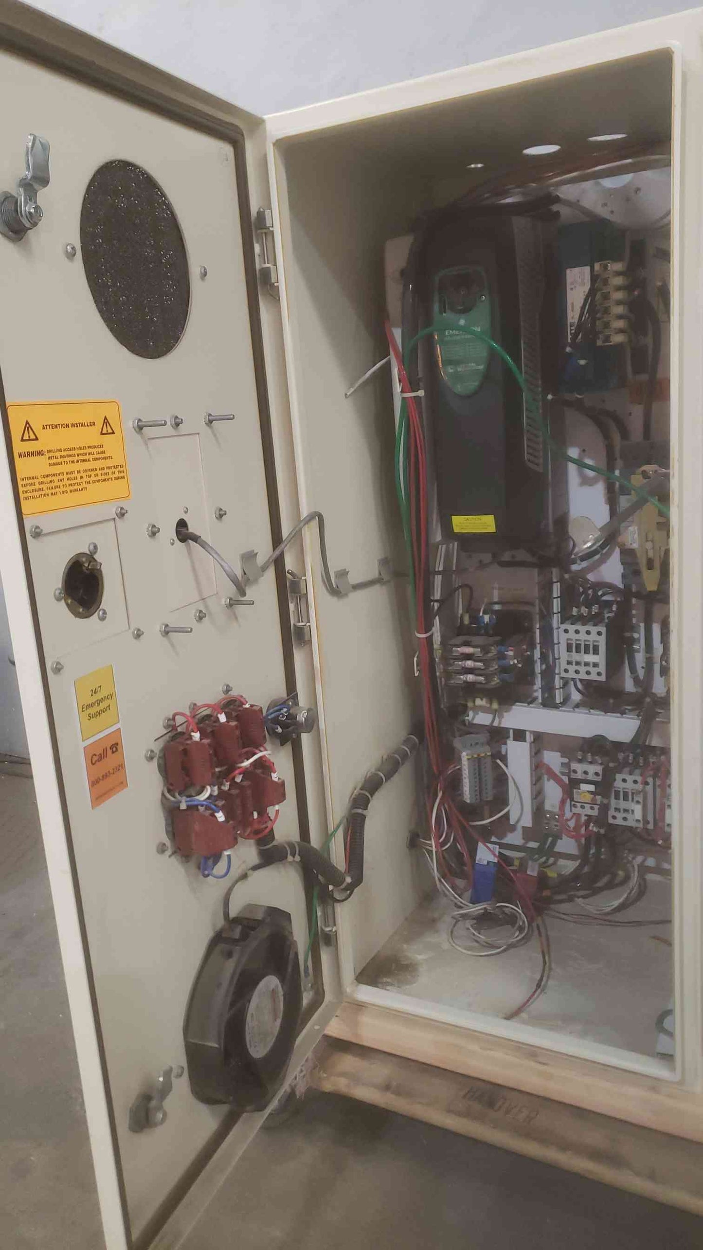 Emerson 480V Industrial Automation Control Panel 7.5 HP 3ph VFD