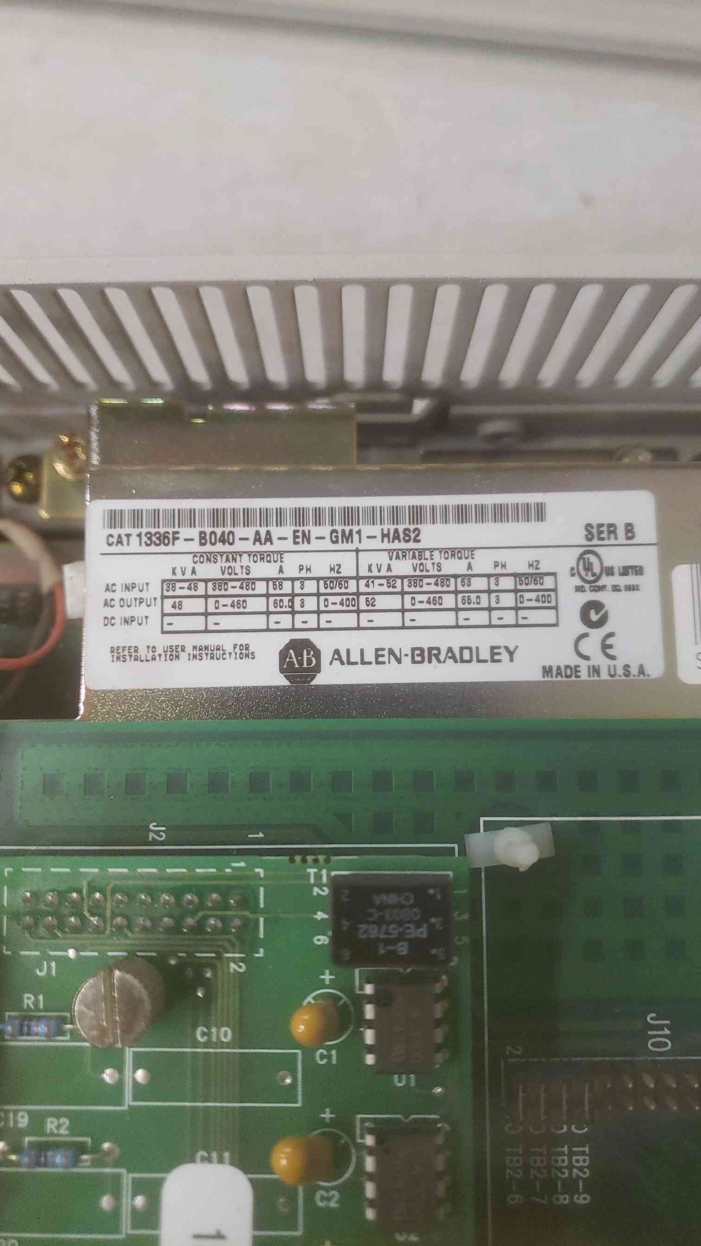 Allen-Bradley 4HP 1336 PLUS II Sensorless Vector AC Drive(SKU: 110620)