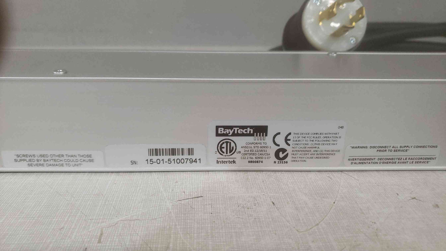 BayTech 208V 24A 3PH 50/60Hz PDU Strip(SKU: 110752)