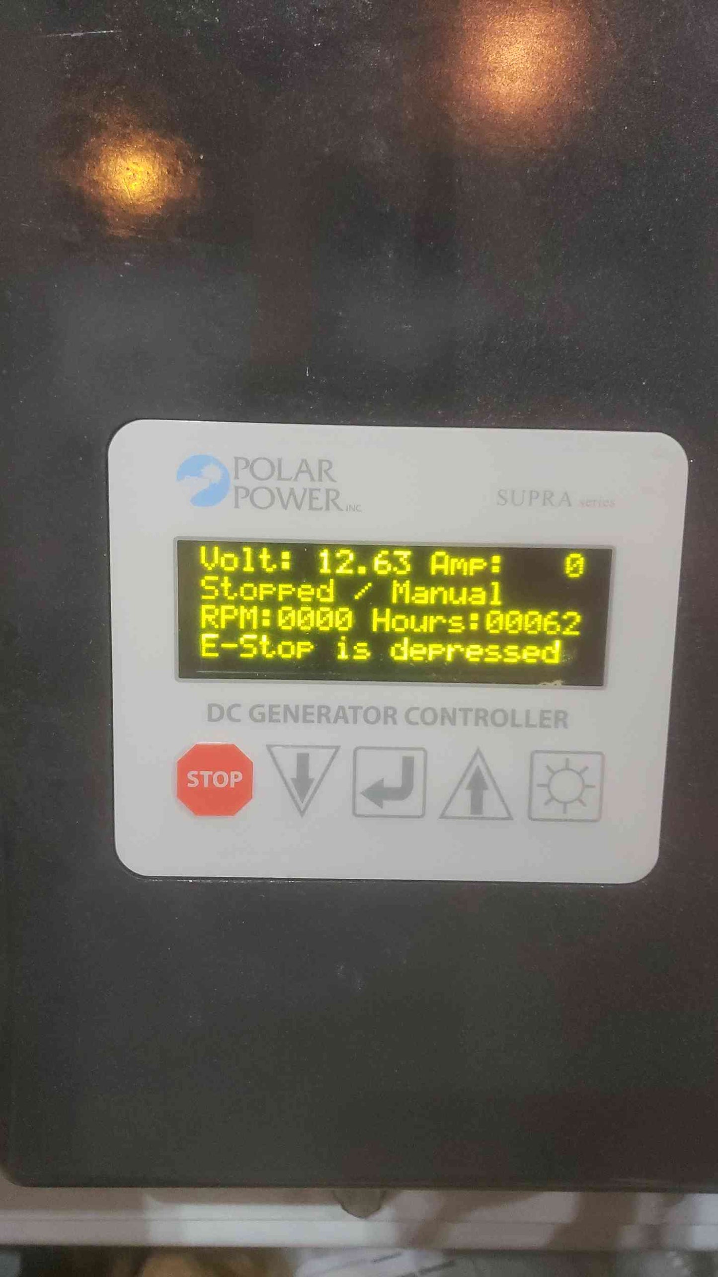 15KW POLAR POWER 40/60V 270A Diesel DC Generator 8220-603-D-15-02 62 Hrs. (SKU: 110787)