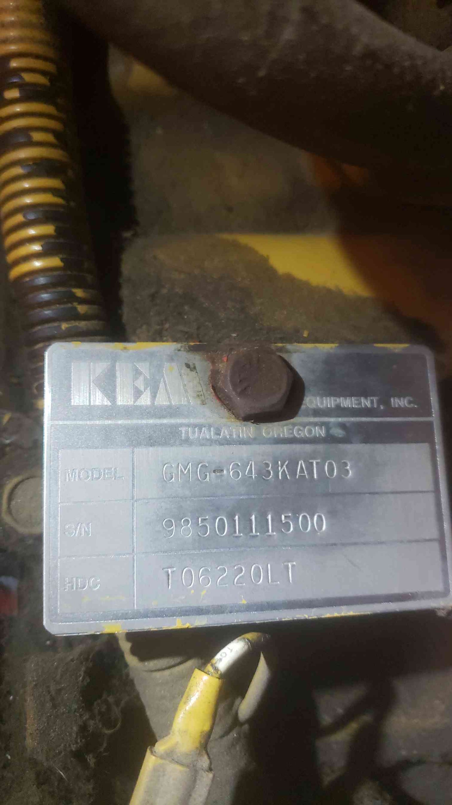 35KW Katolight 120/240V 146A Nat Gas LP Generator N35FGG4 707hrs (SKU: 110679)