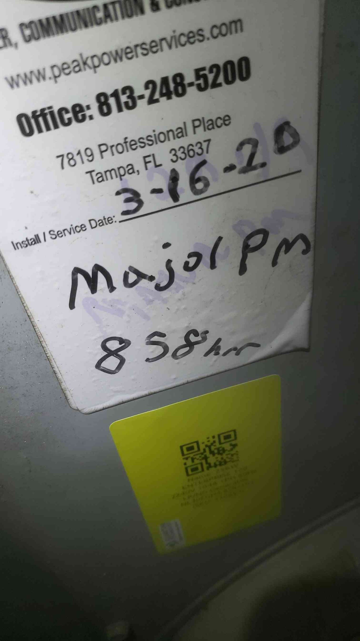 25KW 120/240V 104A 1PH 60Hz LP & Nat Gas Valve Generator NL30FGH4 858Hrs TESTED