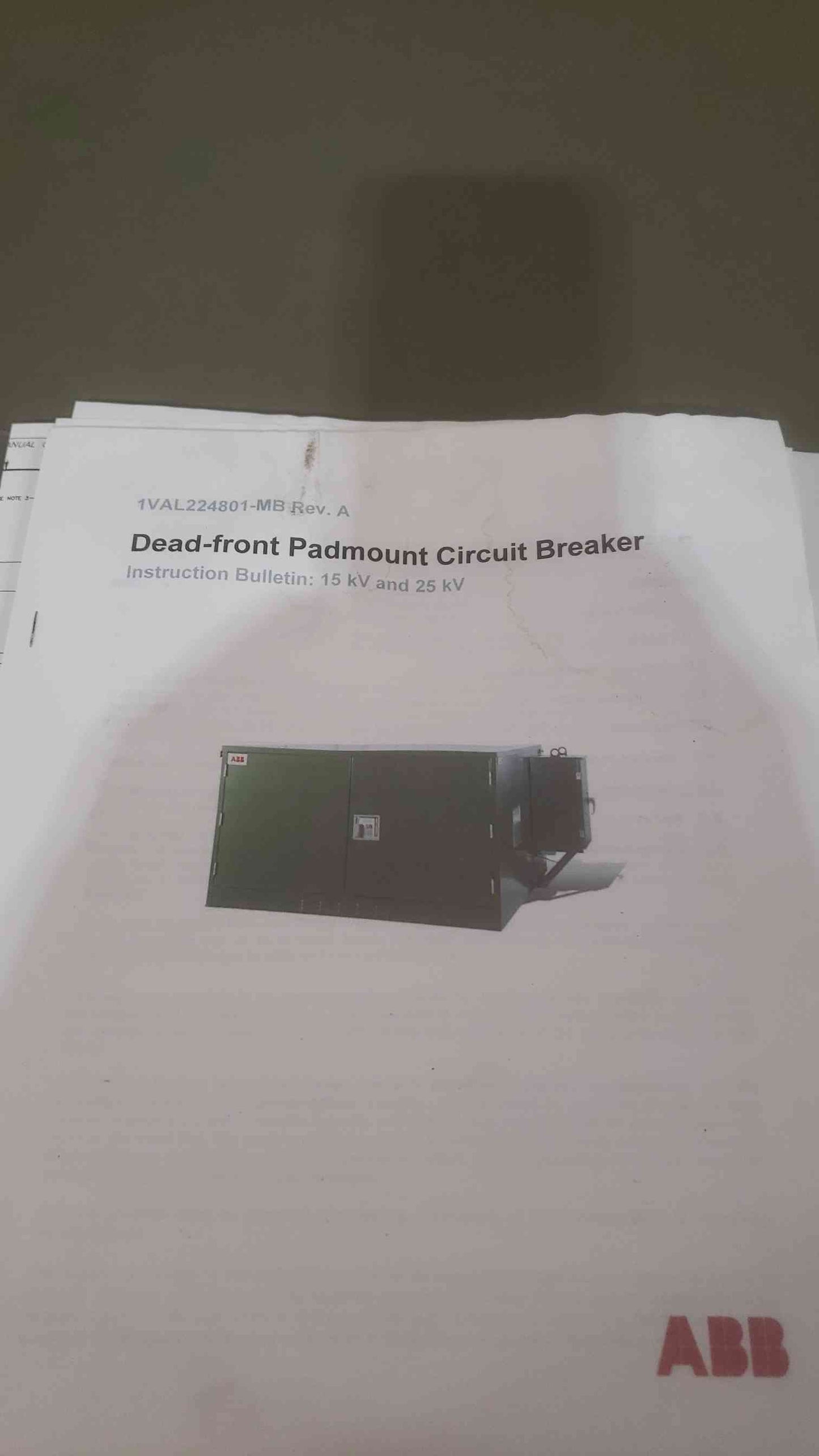 15kV ABB Dead-front Padmount Circuit Breaker( SKU: 110873)