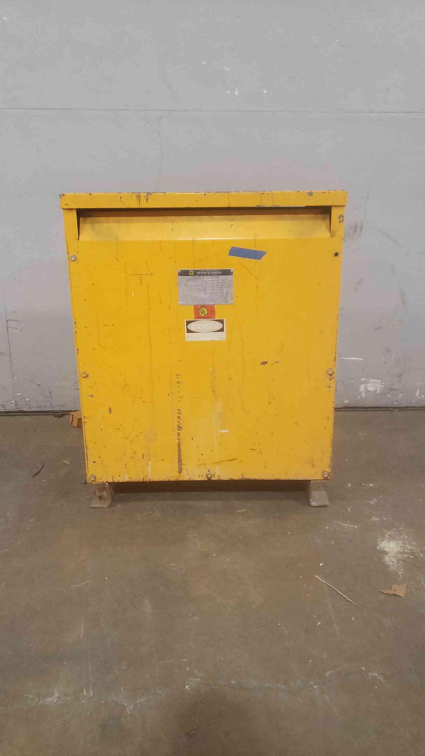 75KVA SQUARE D 480V x 208Y/120V 3PH Insulated Dry Type Transformer 75T3H (SKU: 110892)