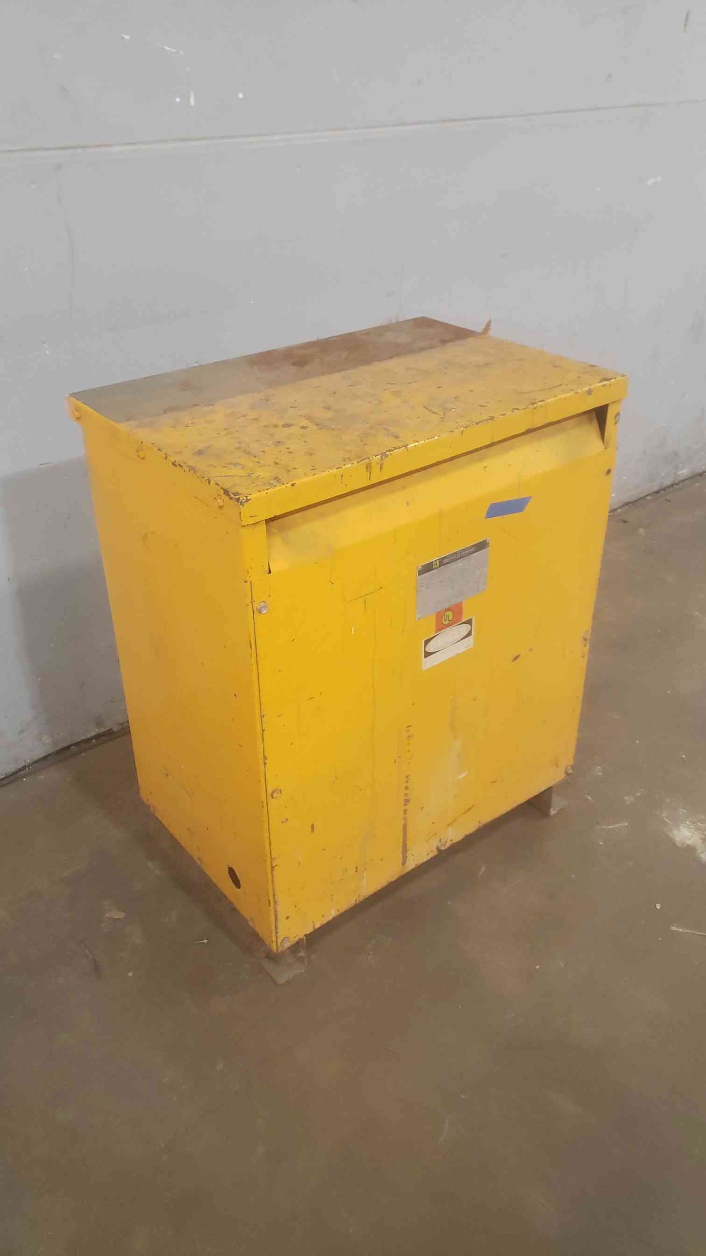 75KVA SQUARE D 480V x 208Y/120V 3PH Insulated Dry Type Transformer 75T3H (SKU: 110892)