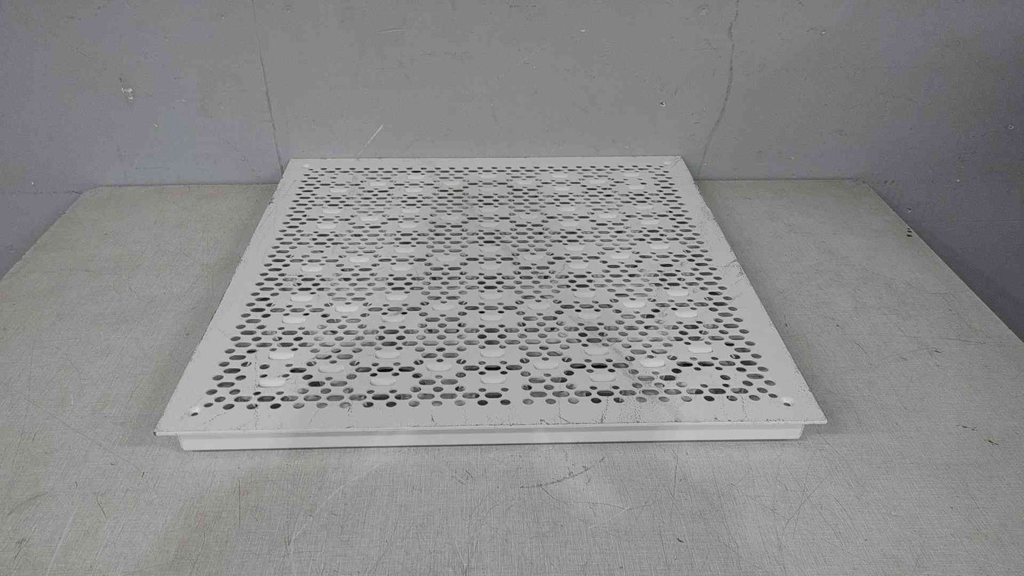 White Perforated Hivelocity 2x2 Raised Floor Tile Powder Coated (SKU: 110896)