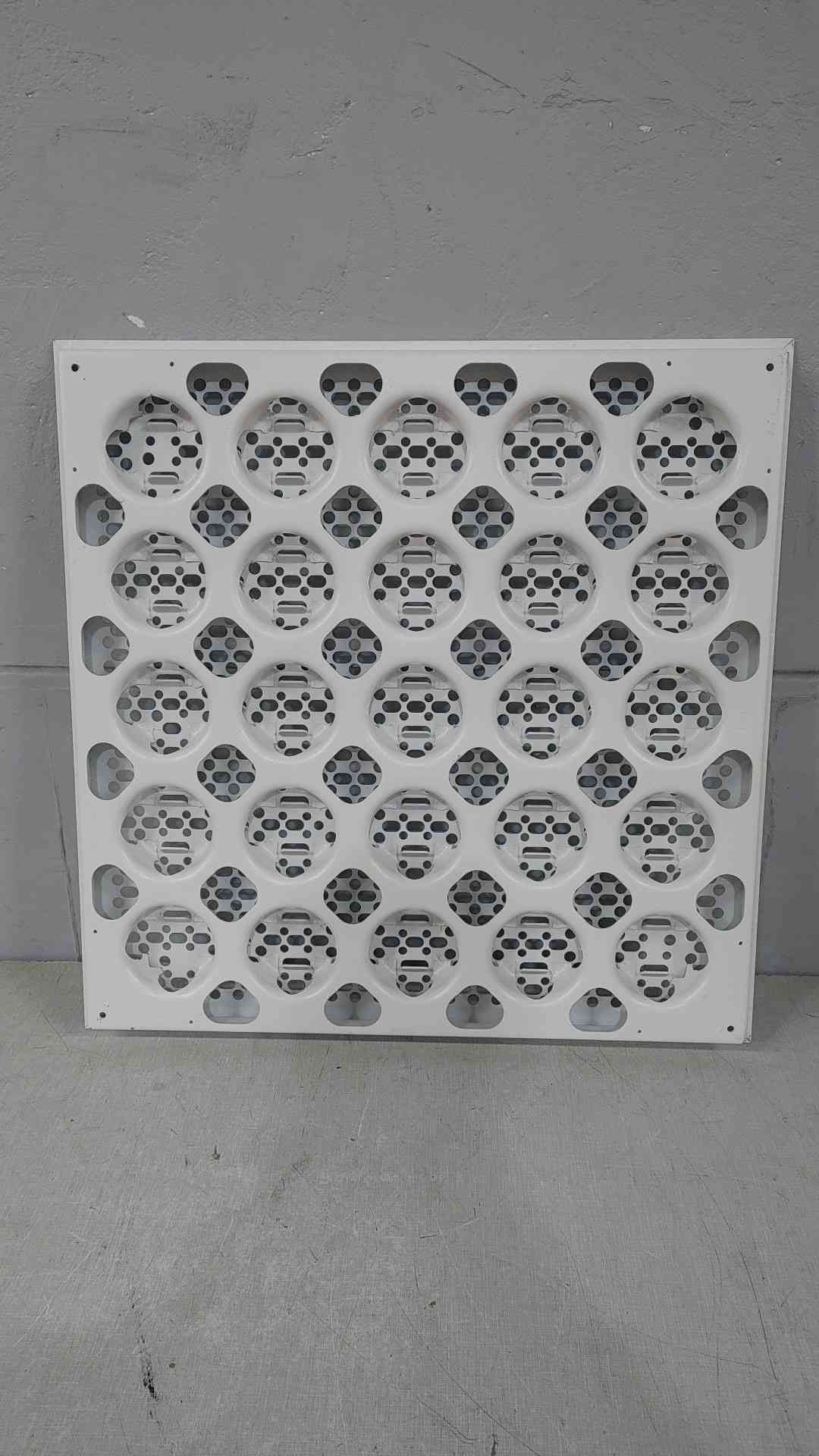 White Perforated Hivelocity 2x2 Raised Floor Tile Powder Coated (SKU: 110896)