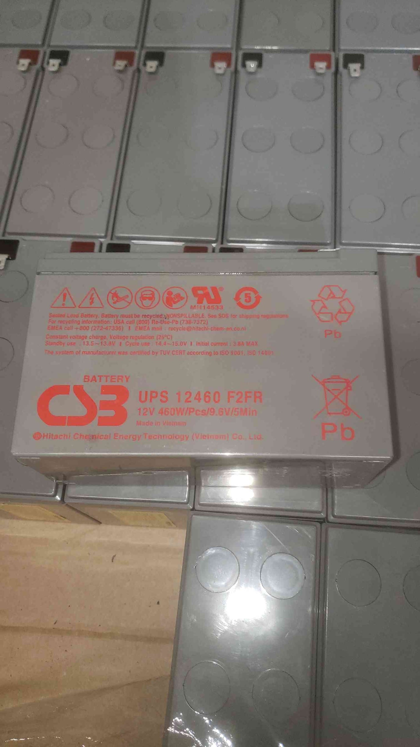 9AH CSB 12V 460W/Cell UPS Battery 12460 F2FR (SKU: 110908)