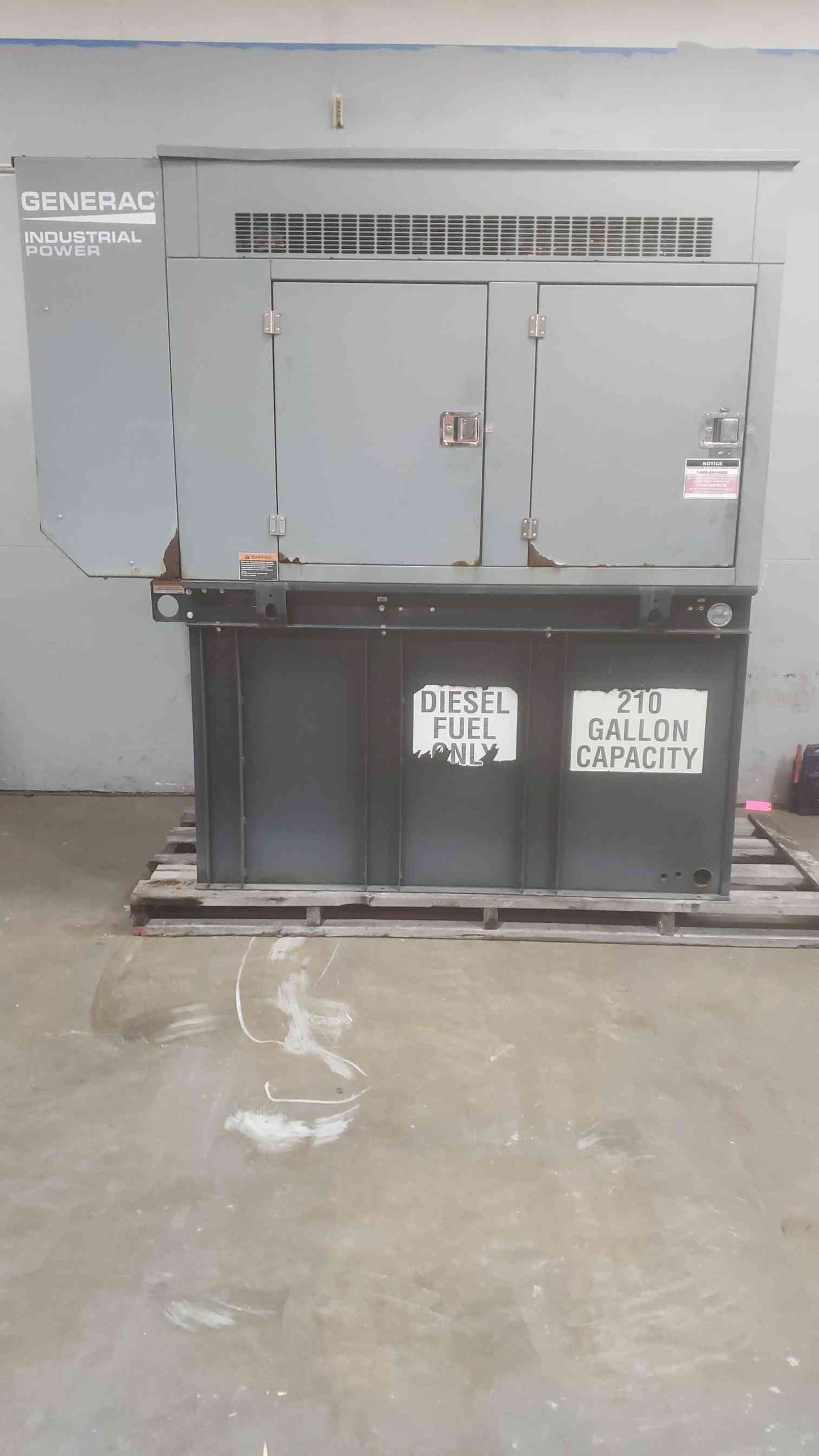 48KW 50KW Generac John Deere 4024 1PH Diesel Generator 0058091 242.5Hrs '11 (SKU: 111001)