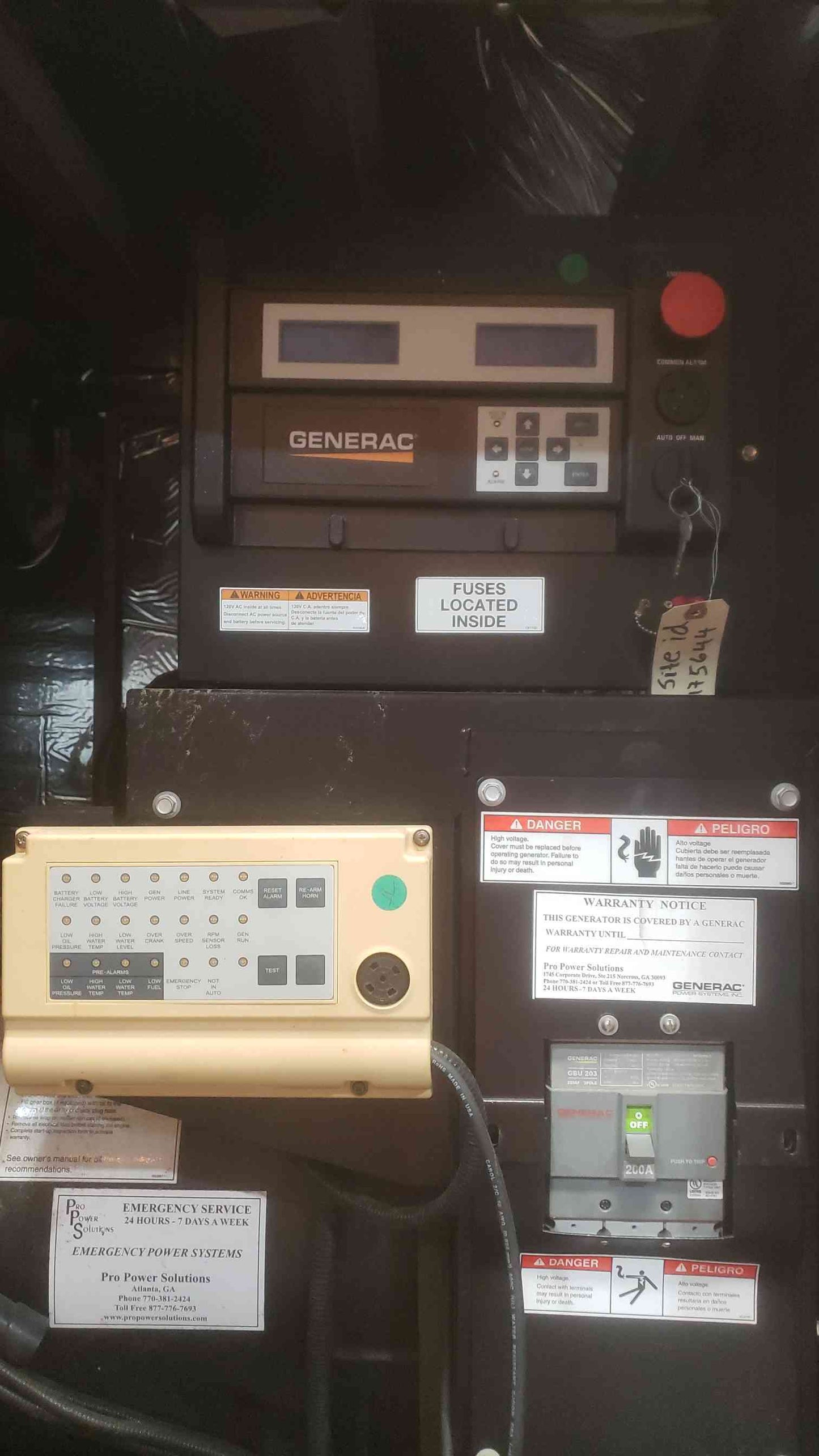 48KW 50KW Generac John Deere 4024 1PH Diesel Generator 0058091 242.5Hrs '11 (SKU: 111001)