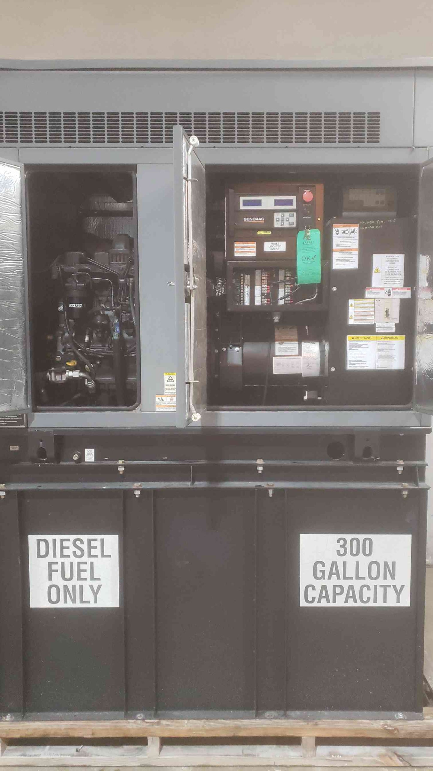 50KW Generac 1PH FPT Diesel Generator SD50 420.8Hrs 2017 (111003)