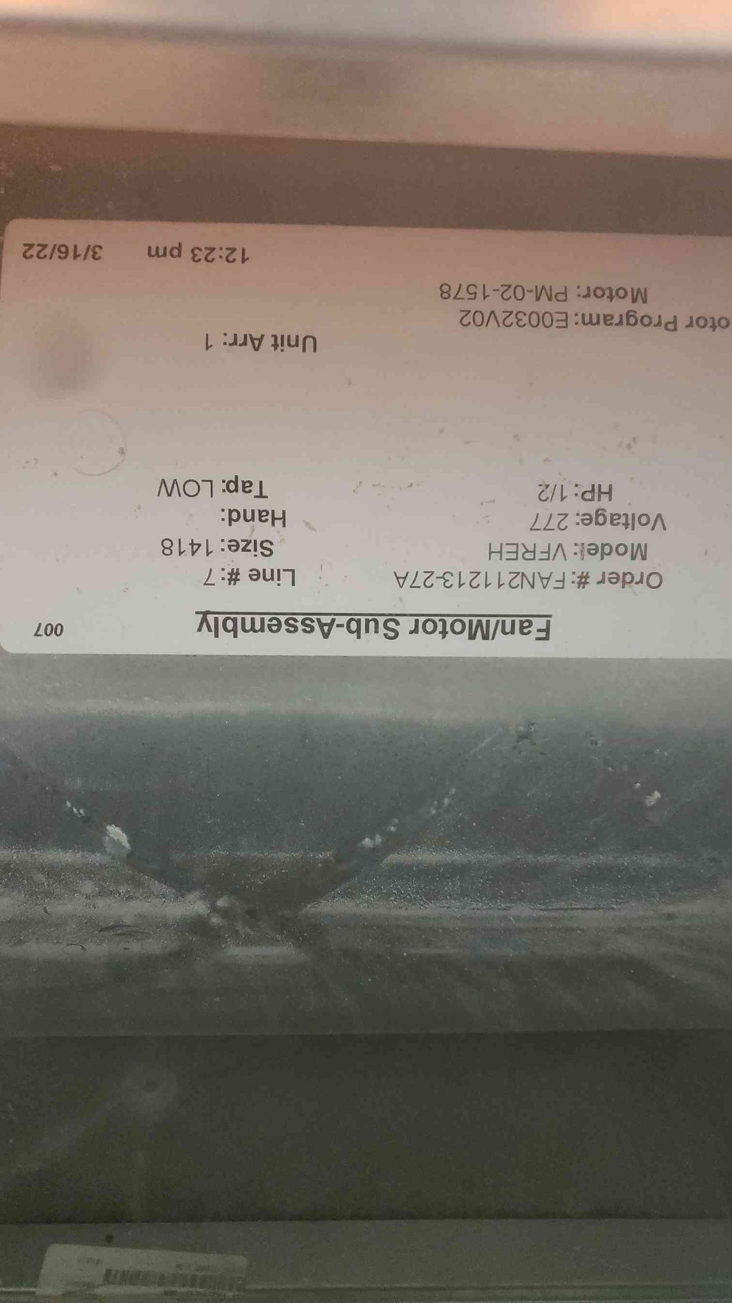 ENVIRO-TEC Model VFC-8 Vertical Fan Coil Unit
