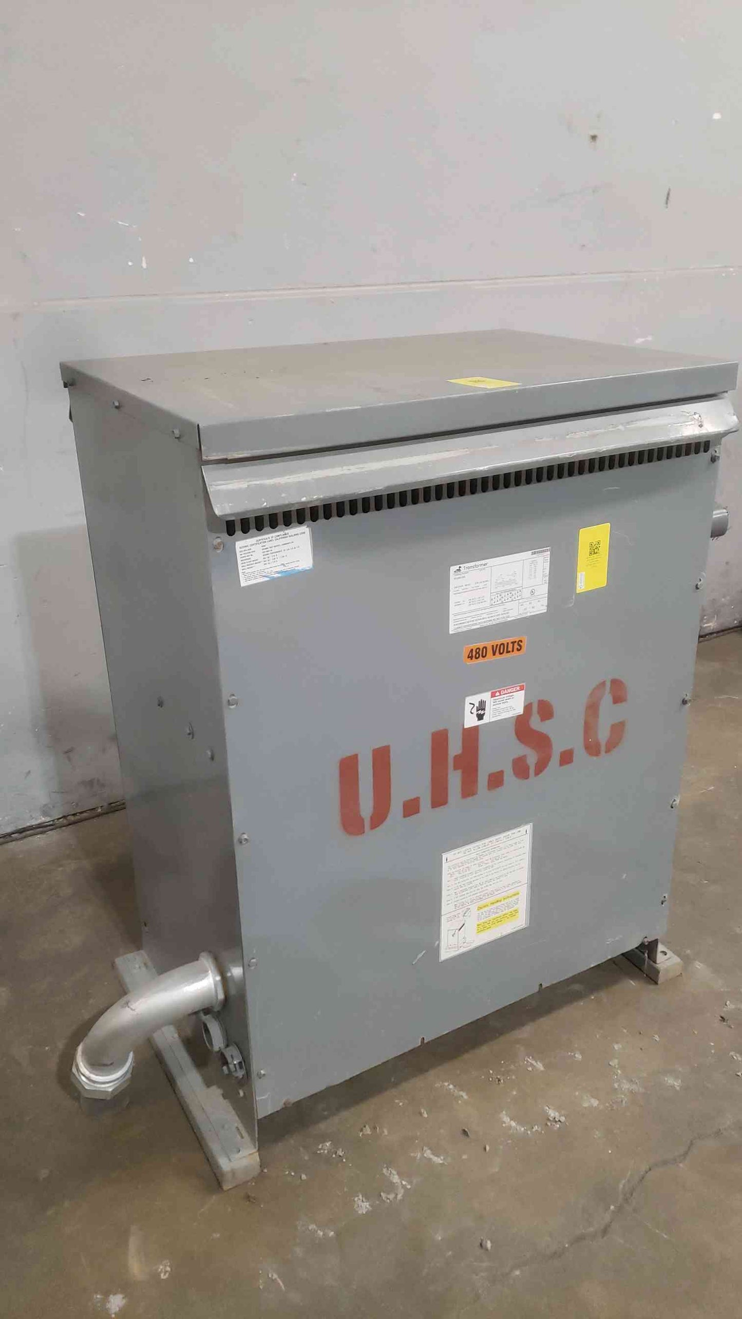 GE 150KVA 3PH 480v x 208/120v Transformer 9T10W1006 (SKU: 111372)