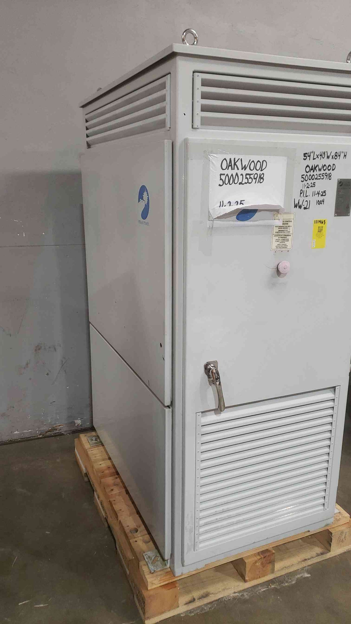 15KW Polar Power 8340-603-NG-15-02 40-60V 270A Nat Gas 2 Hrs. (SKU: 111463)