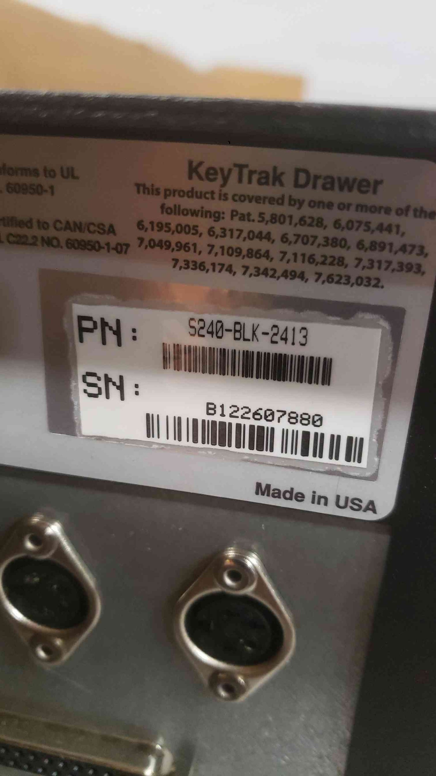 NEW KeyTrak Tall Mini Drawer 96 Keys Part No S96-BLK-2413