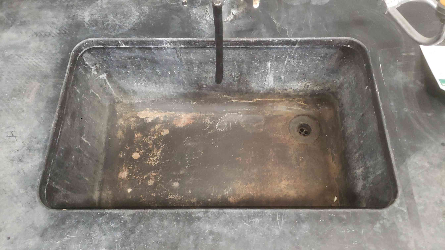 5' Hamilton Recessed Sink Bundle Metal Casework 2 Door & Eyewash (SKU: 112104)