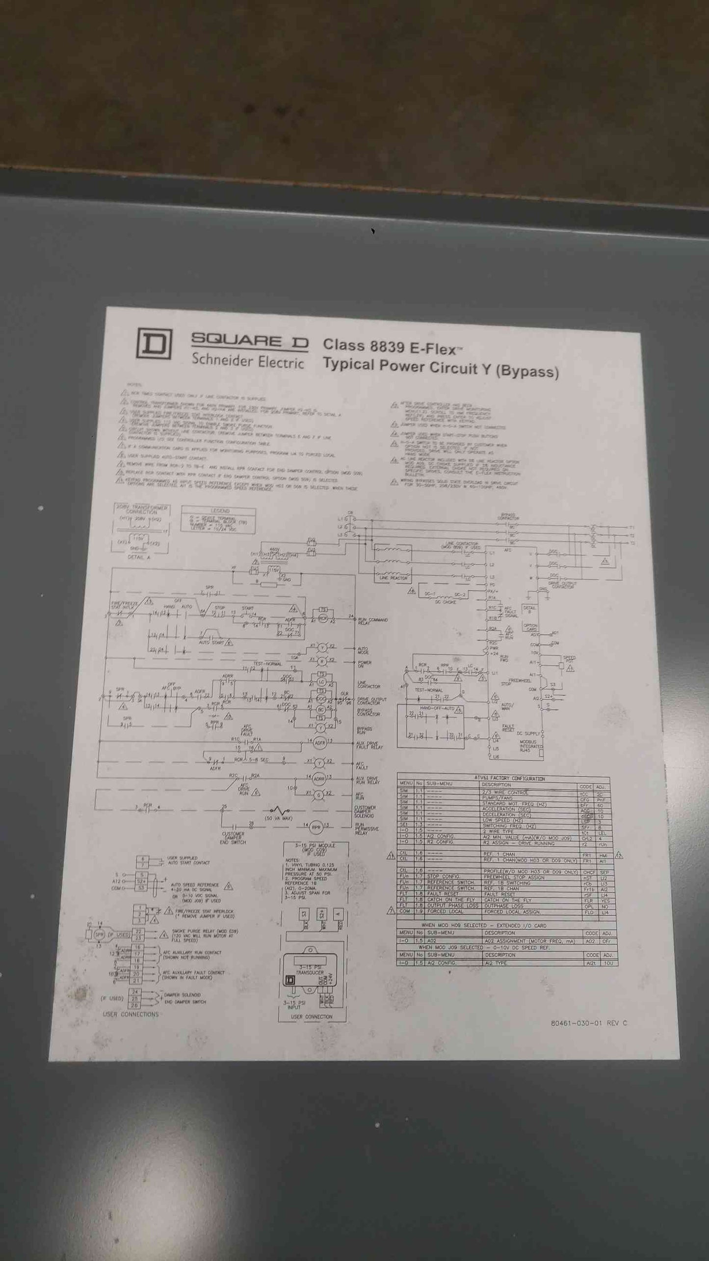 Square D 460V 3PH E-FLEX Motor Controller A07B08A09R09 (SKU: 112196)
