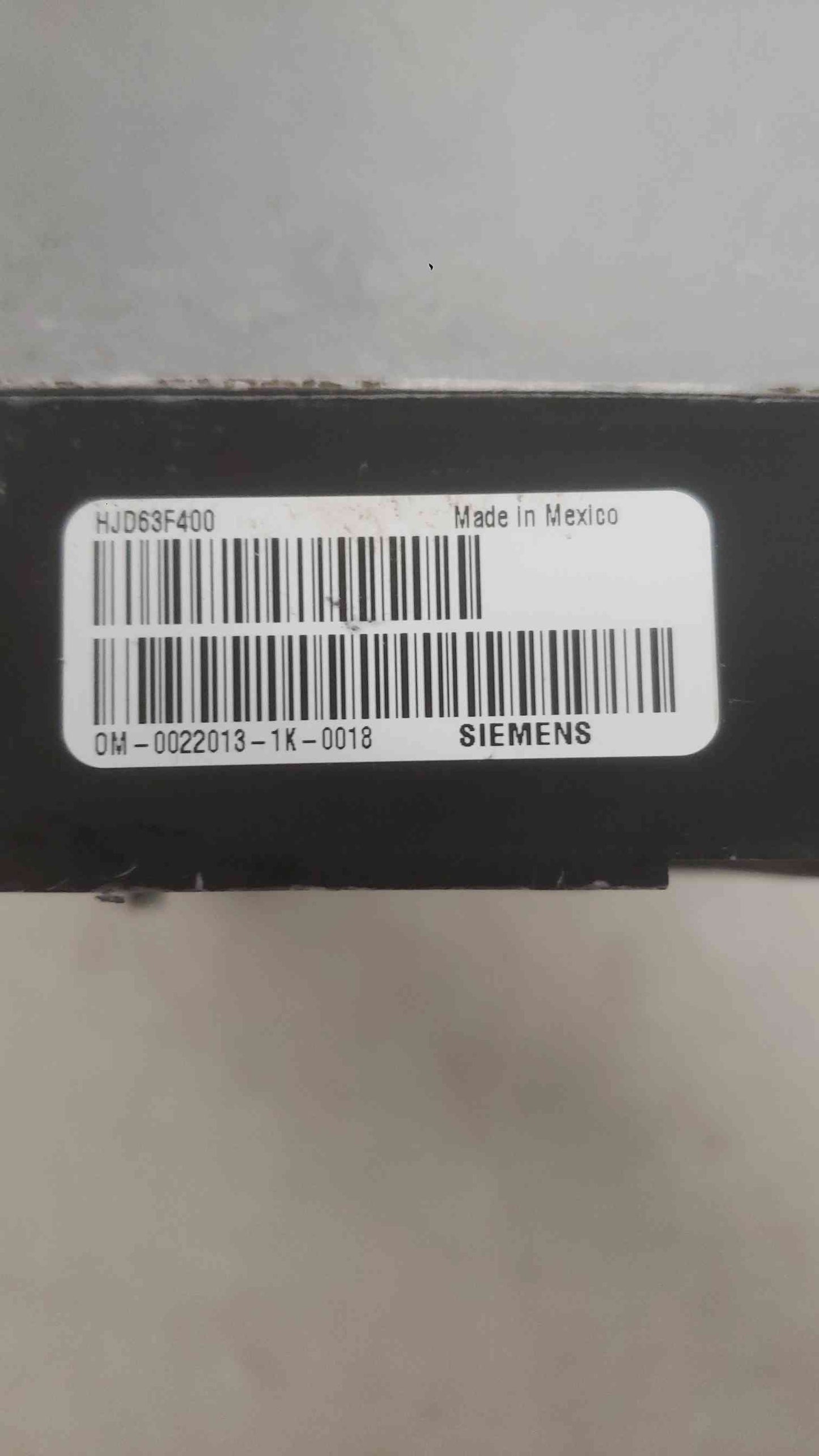 Siemens 400A Frame 250A Trip 3 Pole 600V Breaker HJD63F400 (SKU: 112359)