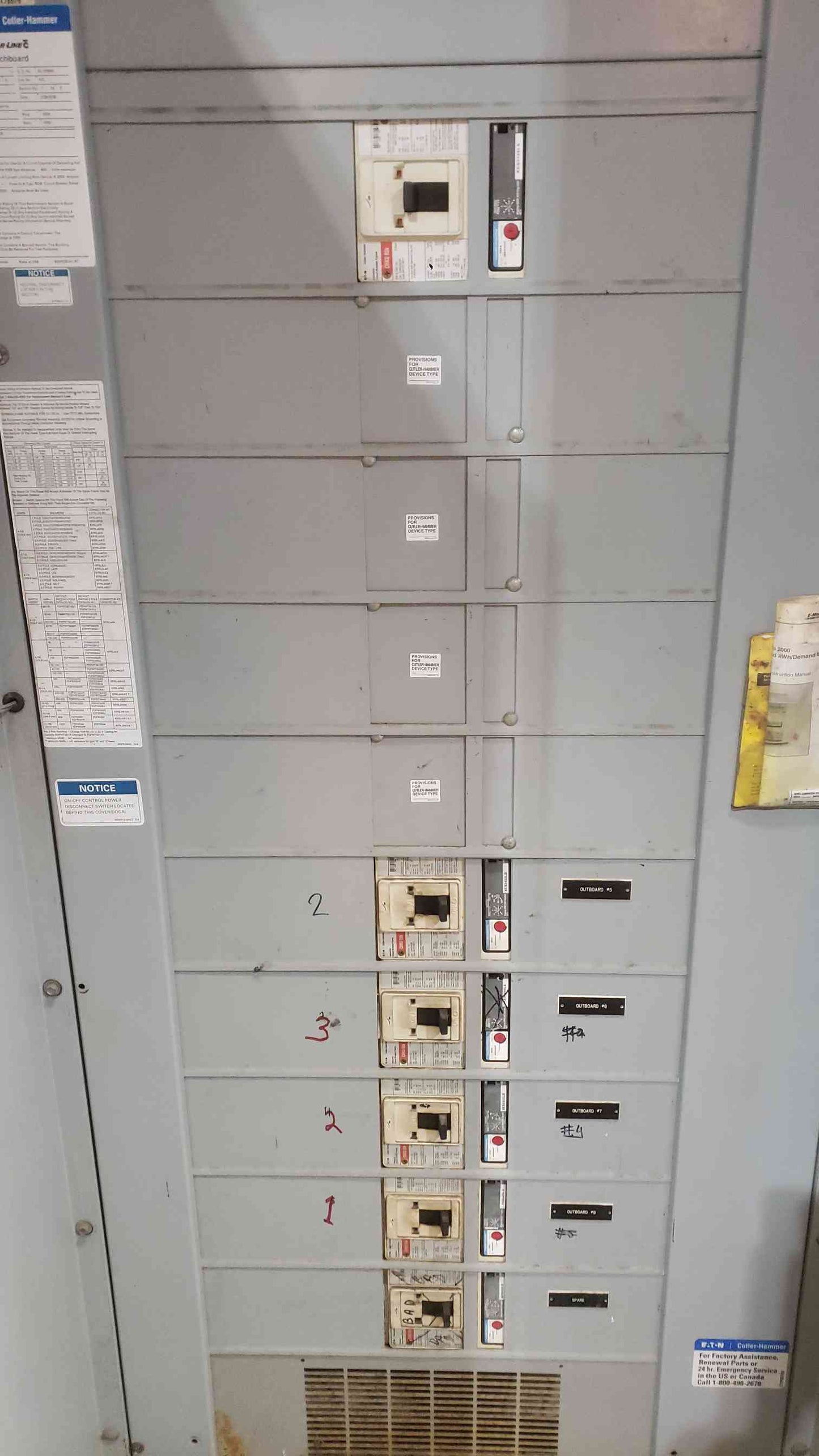 2000A Cutler-Hammer 480Y/277V 5 Section Outdoor Switchgear Lineup (SKU: 112367)