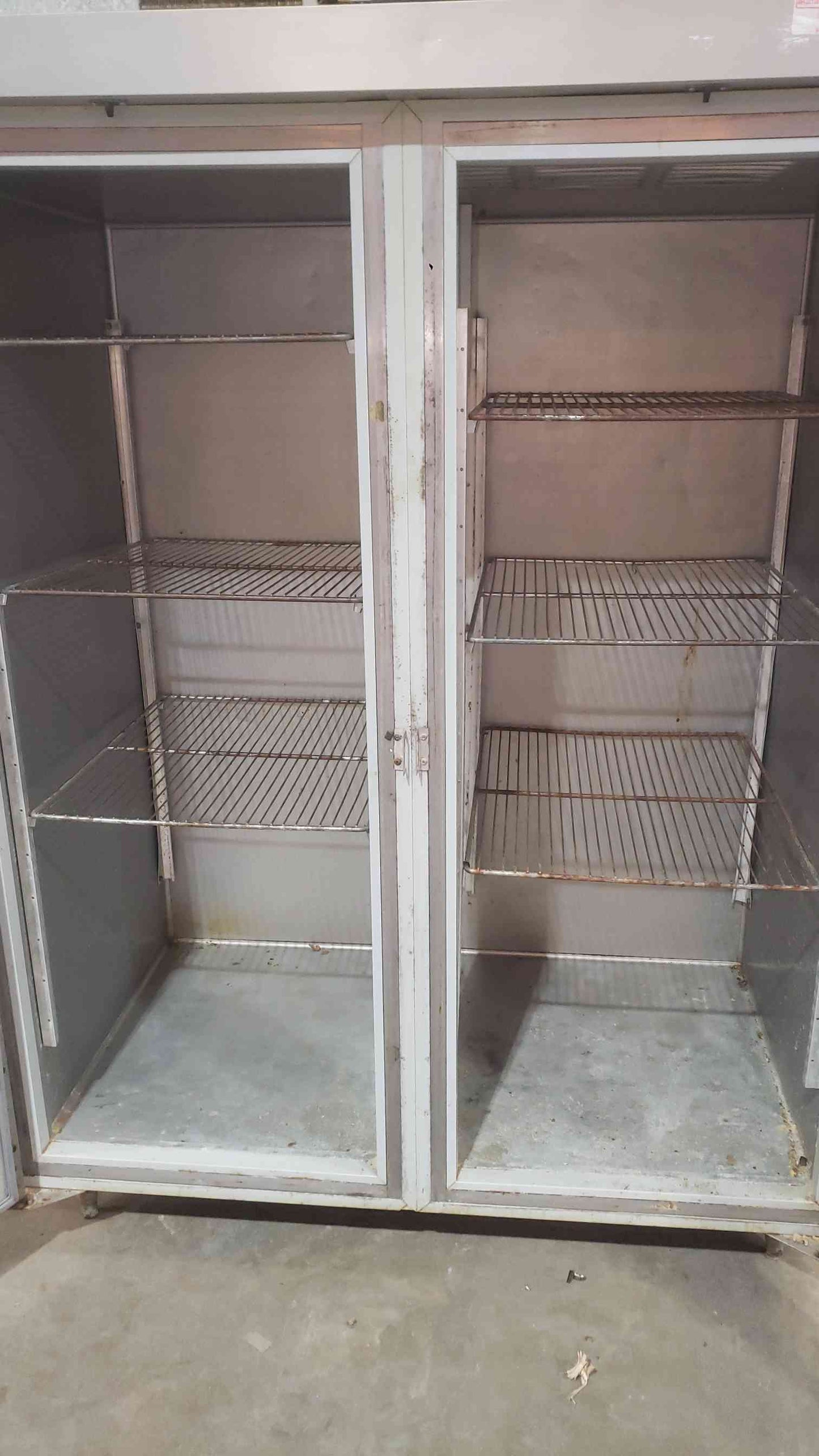 Hobart Stainless Steel Dual Door Refrigerator Commercial Cafeteria (SKU: 112433)