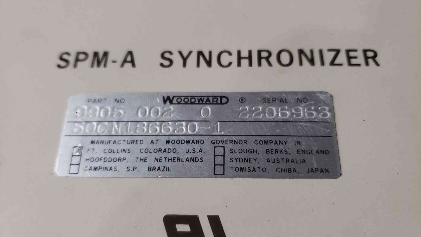 Woodward SPM-A Synchronizer 9905-002 (SKU: 112624)
