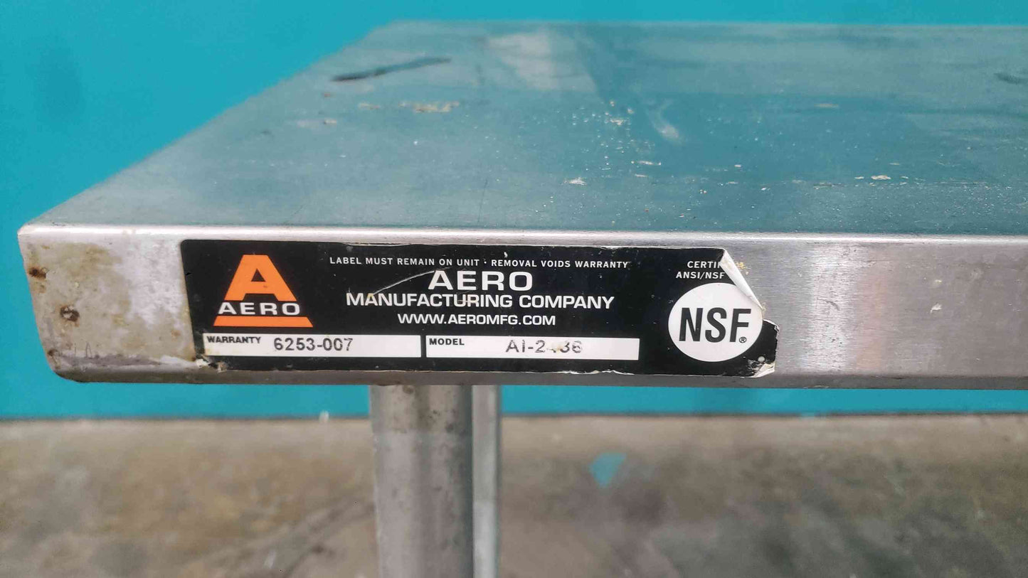 AREO MFG. 3' Stainless Steel Table (SKU: 113025)