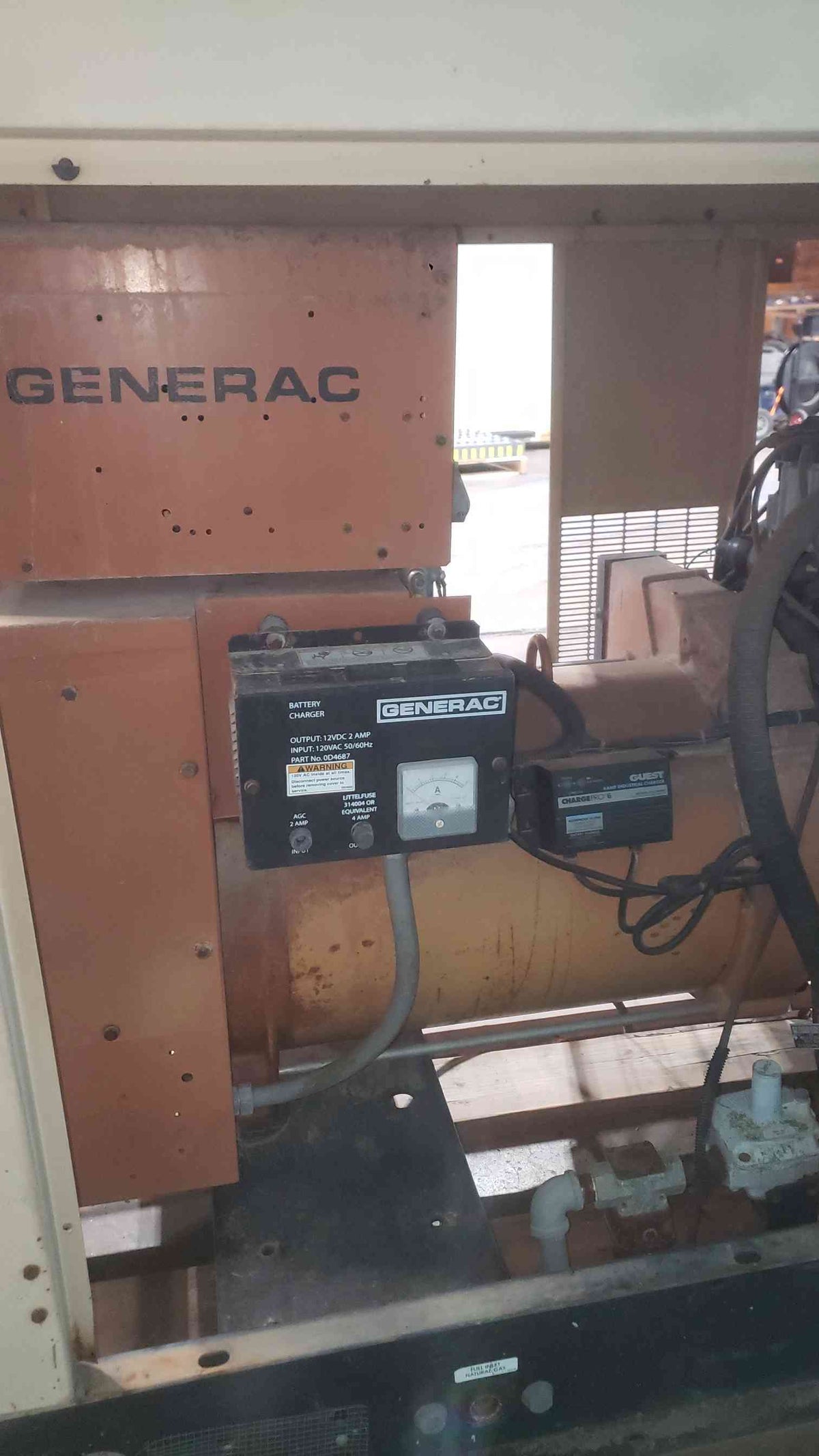 AS-IS 45KW Generac 94A03351-S 120/240 375/187A 1PH LP/NG 591.5 Hrs. (SKU: 113342)-