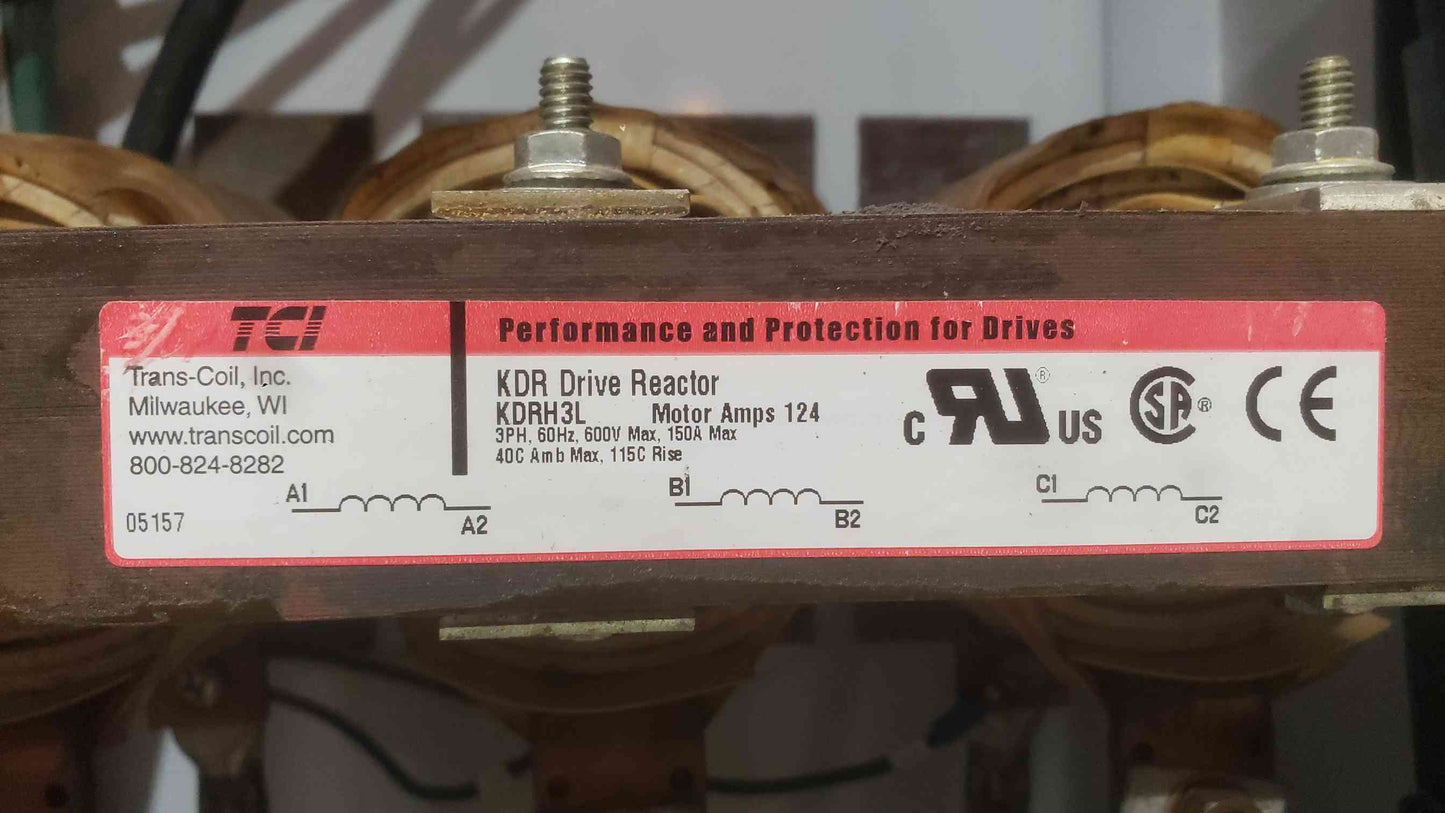 Allen-Bradley PowerFlex 700 VFD Enclosure TCI KDR3L Drive Line Reactor Panel