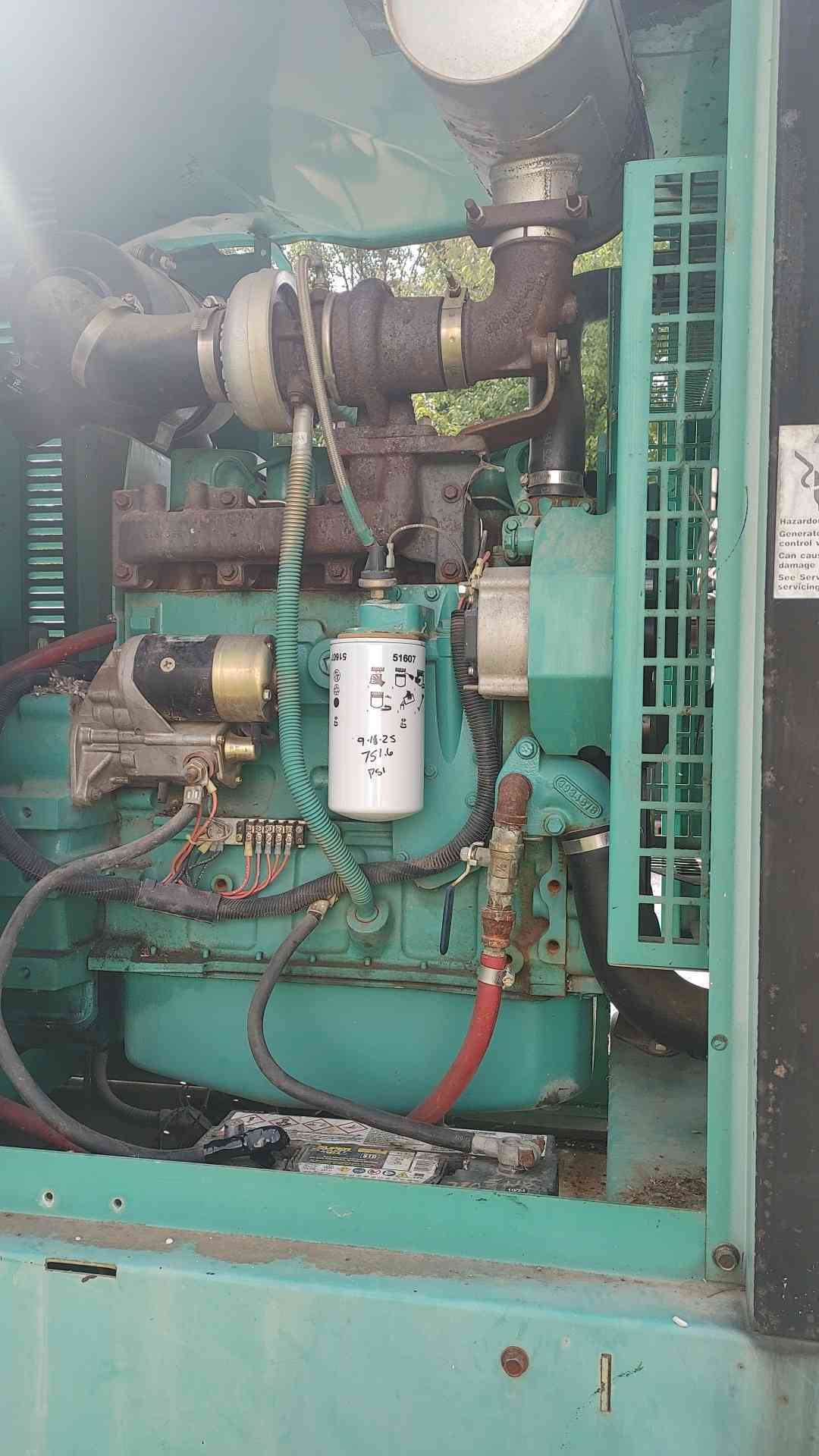 Cummins Onan 50DGCA 50 kW Diesel Generator 120/240V 277/480V Subbase Tank 770Hr TESTED(SKU: 115155)