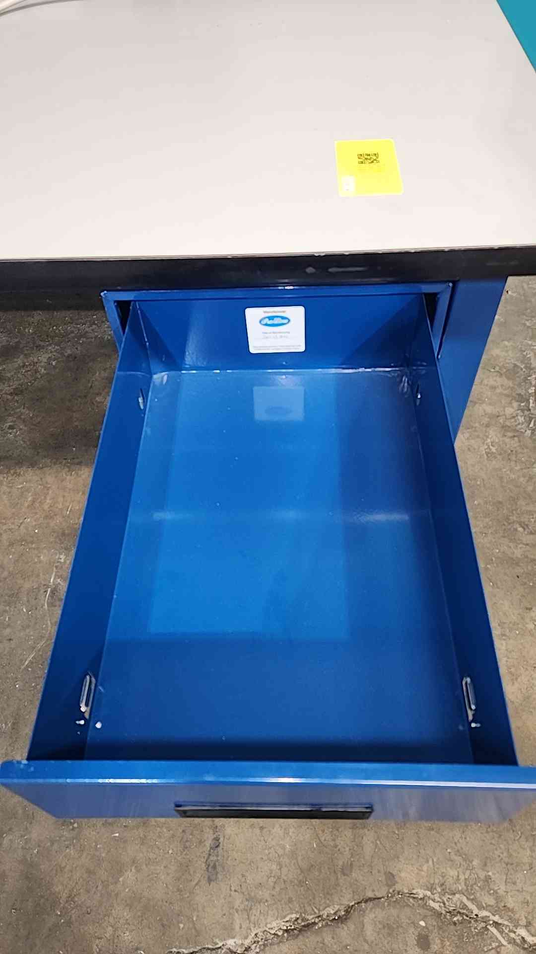 5' Rolling Lab Desk/Table W/ Shelves & Drawers (SKU: 115246)