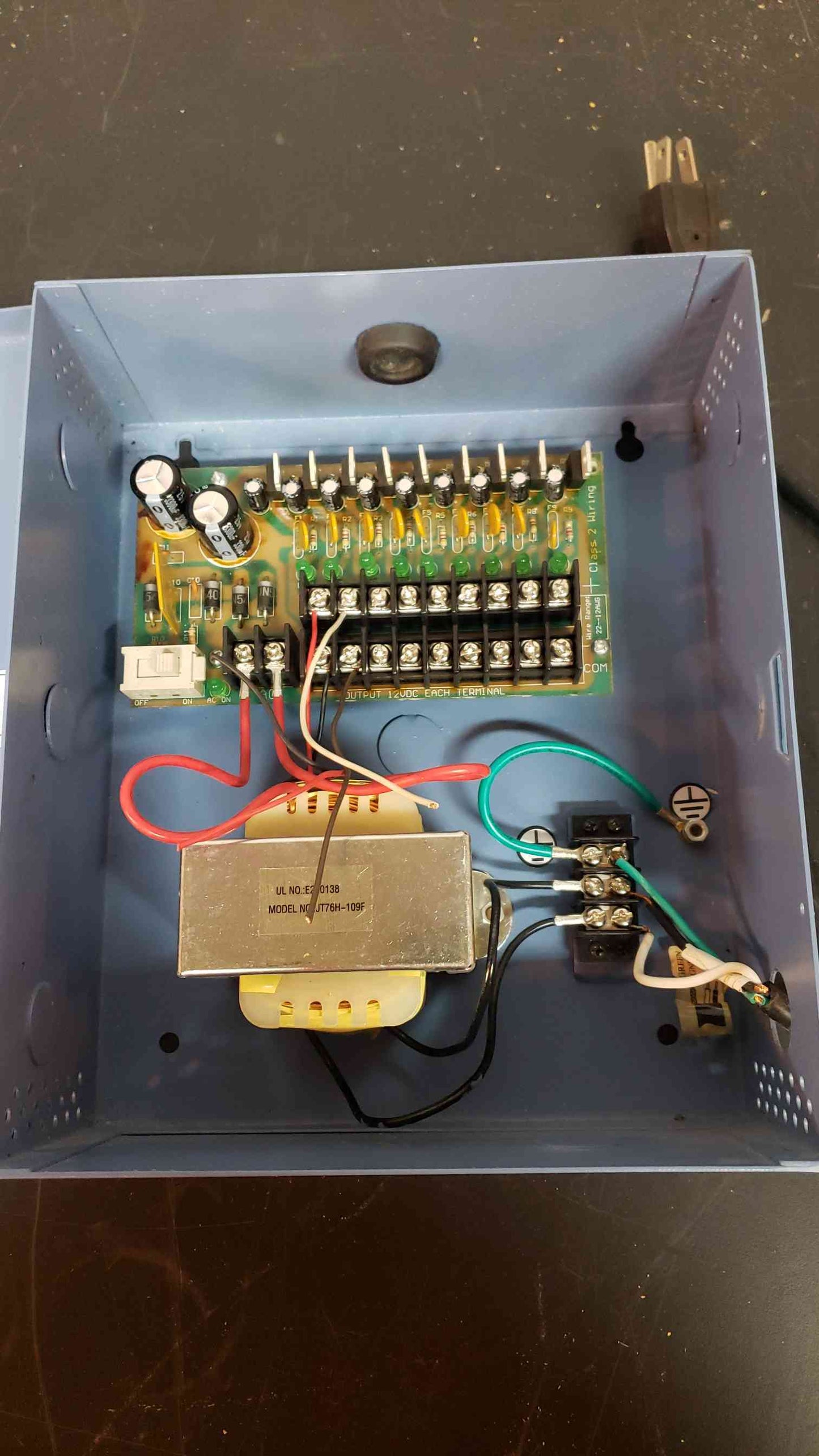 MG Electronics DPS-12DC-9 9 Channel 12V DC CCTV Camera Power Supply Box