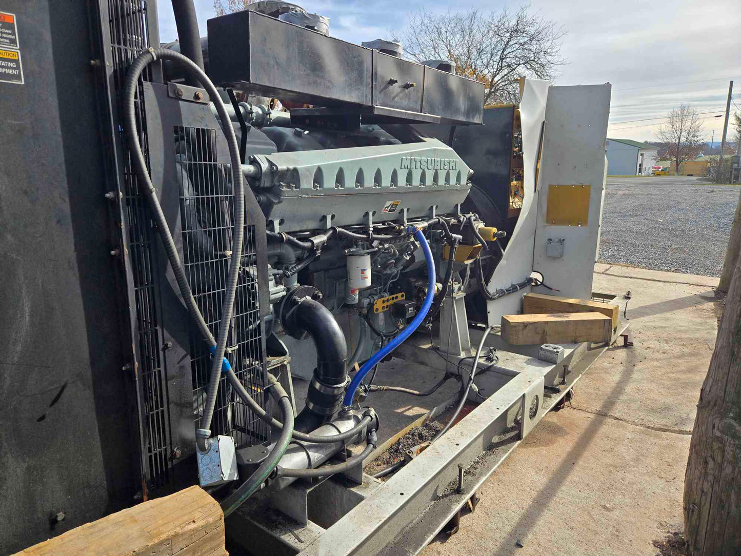 750KW Mitsubishi V12 Generator AS-IS Not Working See Photos-17522