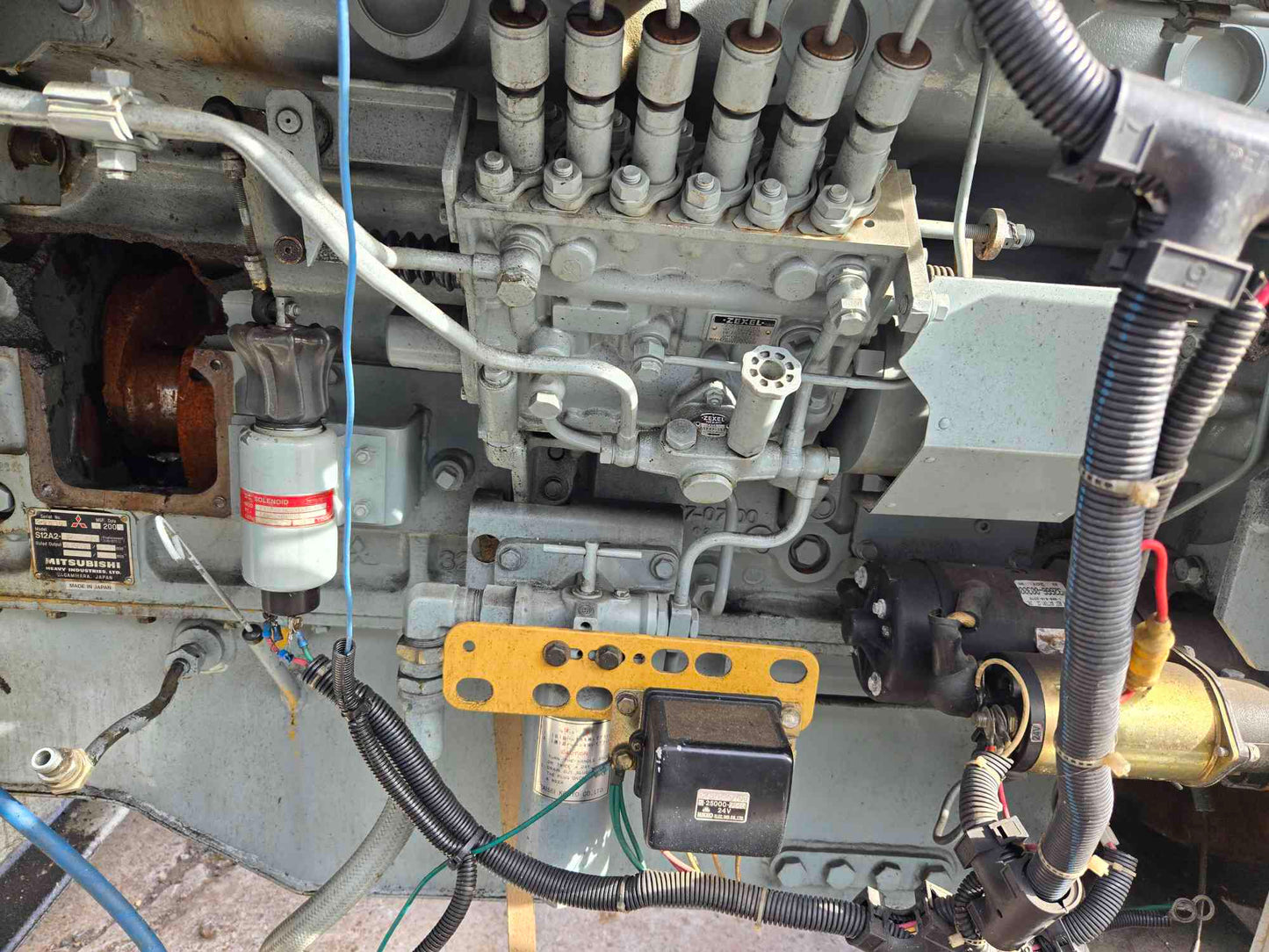 750KW Mitsubishi V12 Generator AS-IS Not Working See Photos-17522