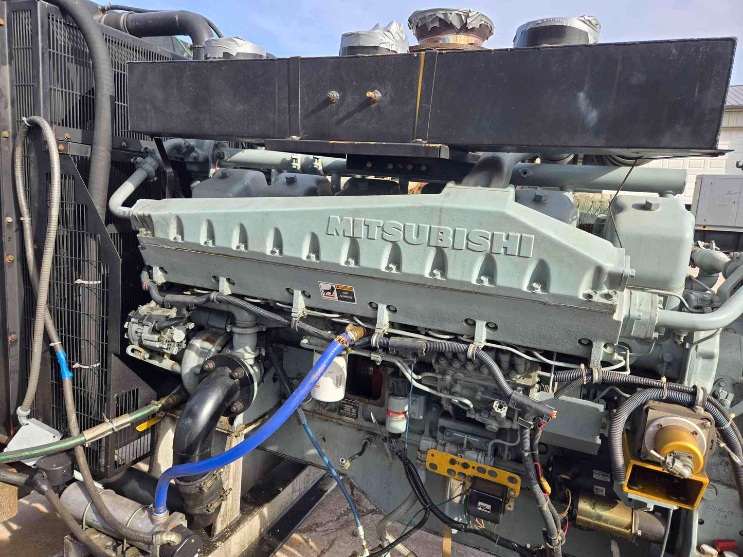 750KW Mitsubishi V12 Generator AS-IS Not Working See Photos-17522