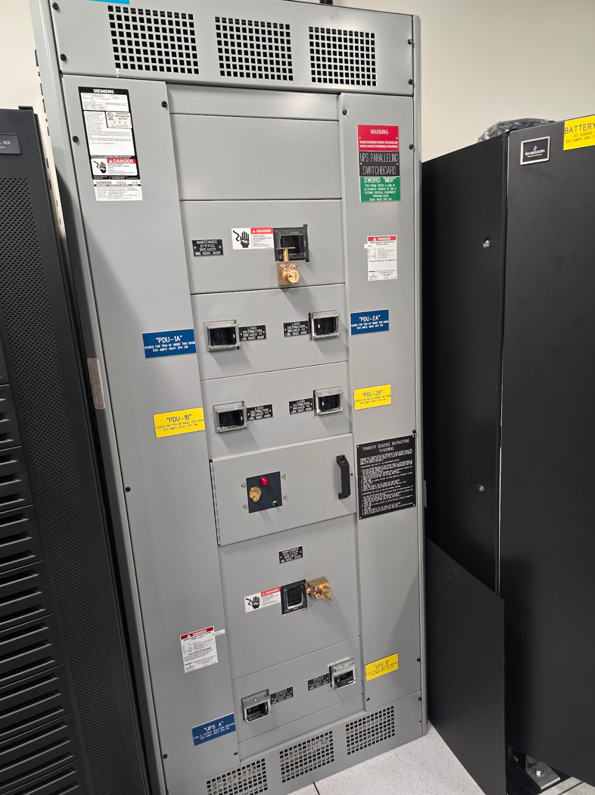 800A Siemens UPS Paralleling Switchboard & MBP 480V '16 -90601