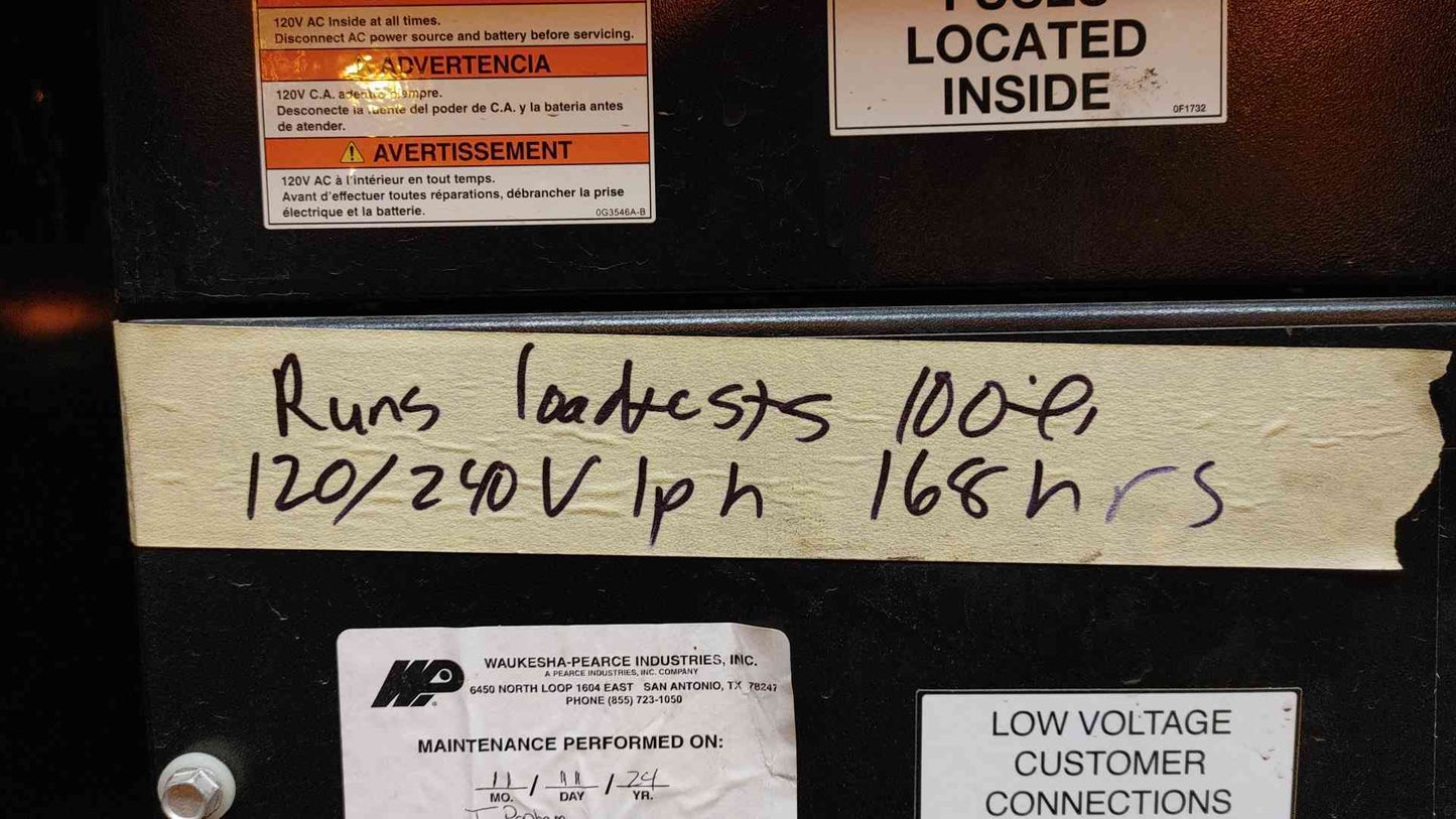 15KW Generac Generator 120/240V 1PH 168Hrs Diesel SD15 LOAD TESTED (108311)