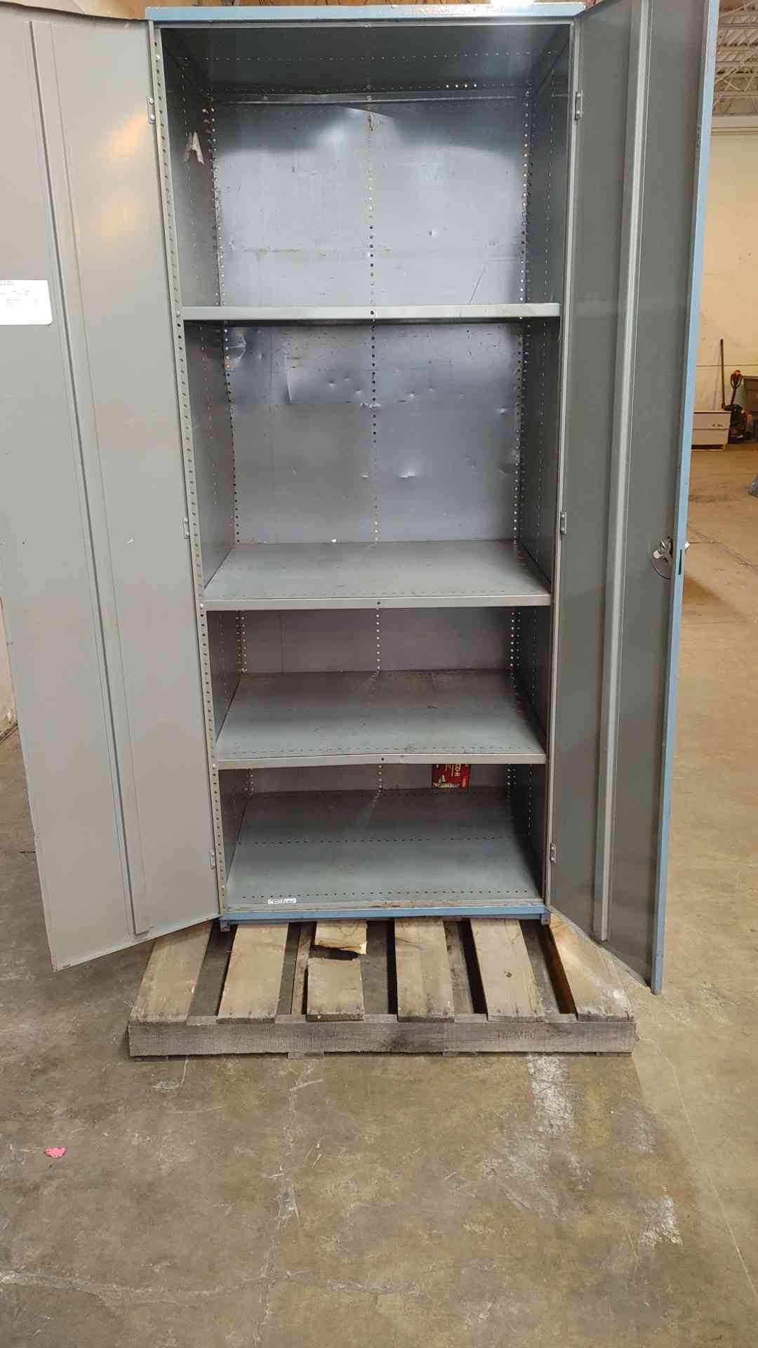 7' Metal Storage Cabinet with Shelves (SKU: 109887)