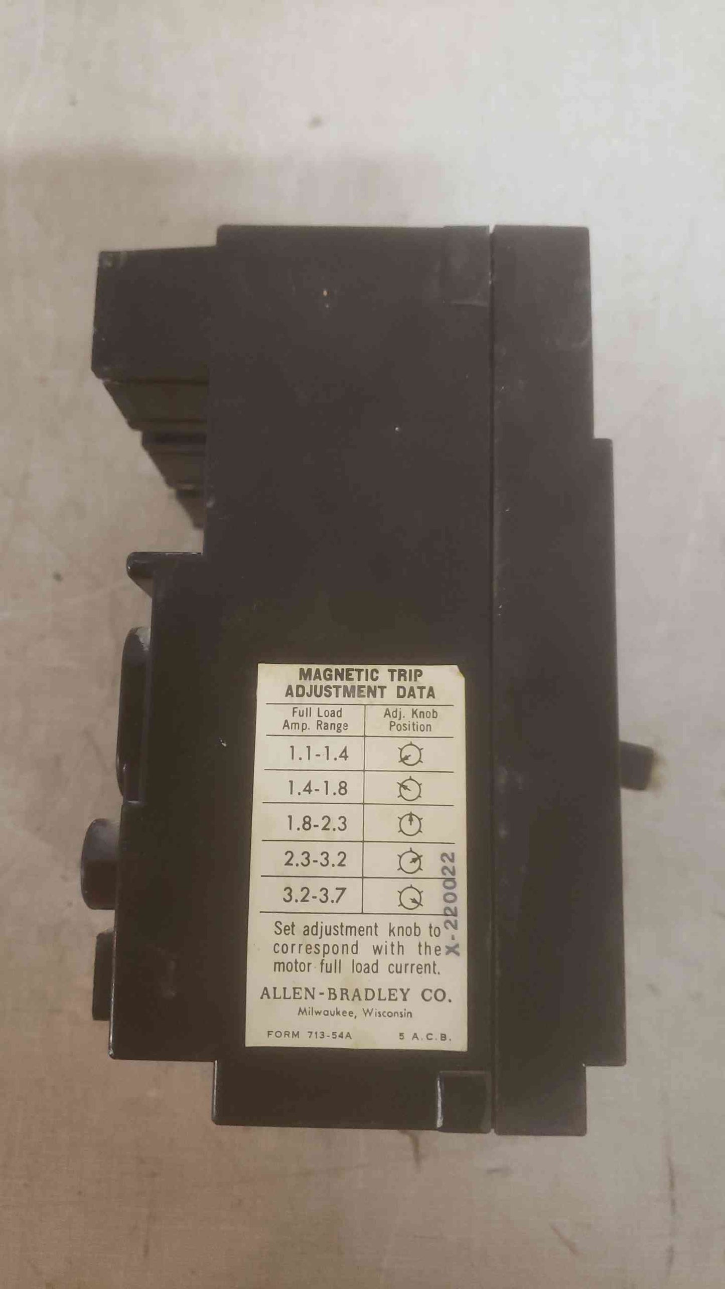 ITE IMPERIAL CORPORATION 5A 3 POLE 600V Circuit Breaker (SKU: 110213)