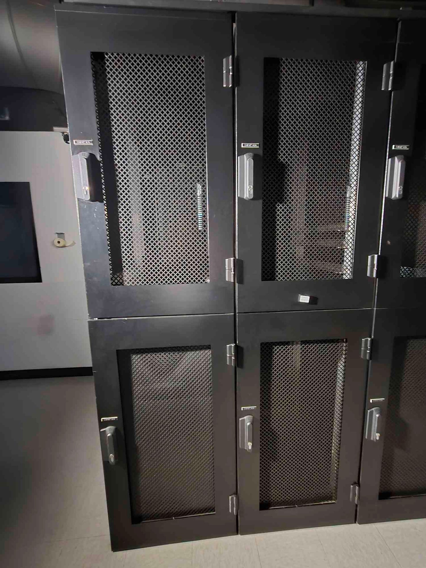 42U Colo Dual Compartment Server Rack 2 Cabinets Top/Bottom with PDU Strips