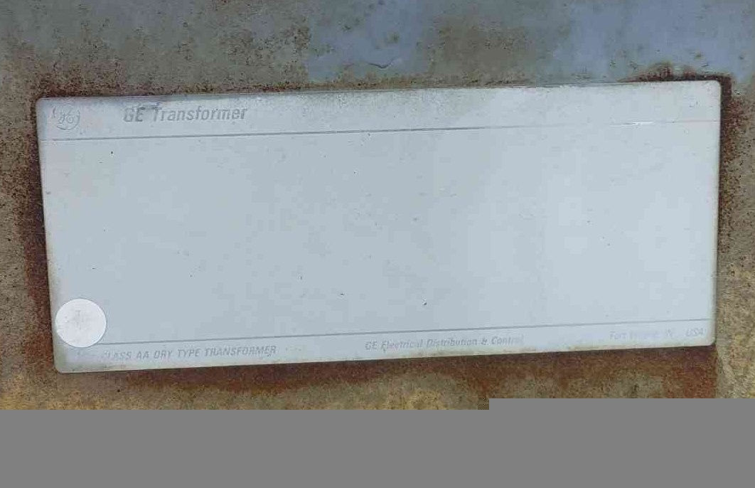 GE Transformer no dataplate AS-IS