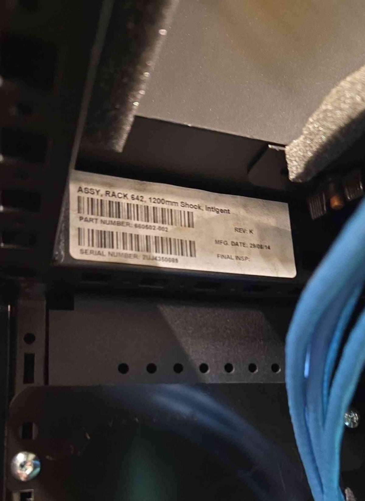 HP 42U Non-Enclosed Server Rack Assy, Rack 642, 1200mm Shock, Intigent (SKU: 115126)