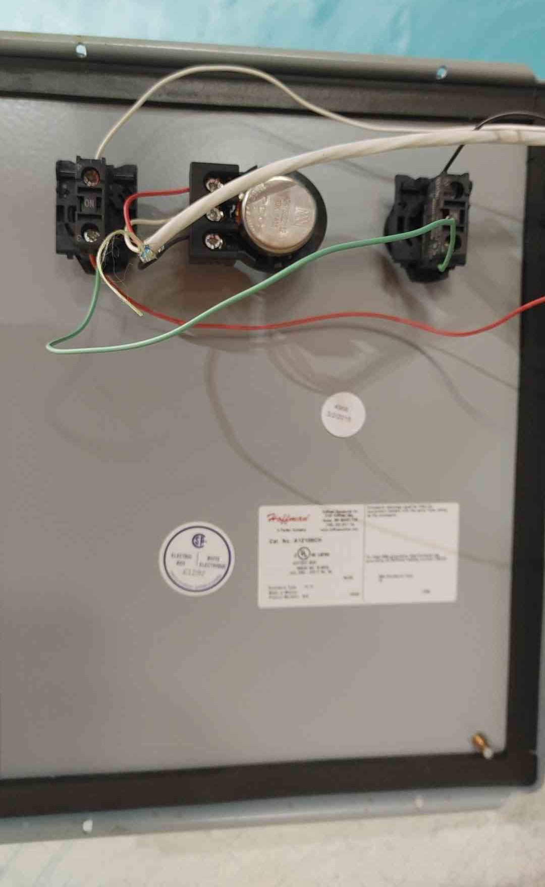 Allen Bradley PowerFlex 4 VFD AC Drive In Hoffman NEMA Control Panel Box 12x10