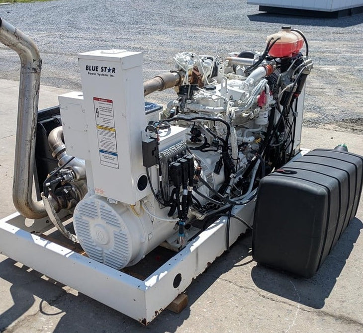 2019 Blue Star 80 kW Tier 4 Diesel Generator Open Skid Low 494 Hours - GTCH1011