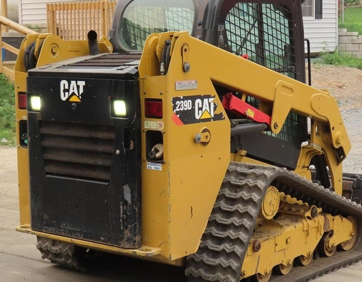 2017 Caterpillar 239D Compact Track Loader Skid Steer Cab AC Heat 3487 Hrs - GTCH1014