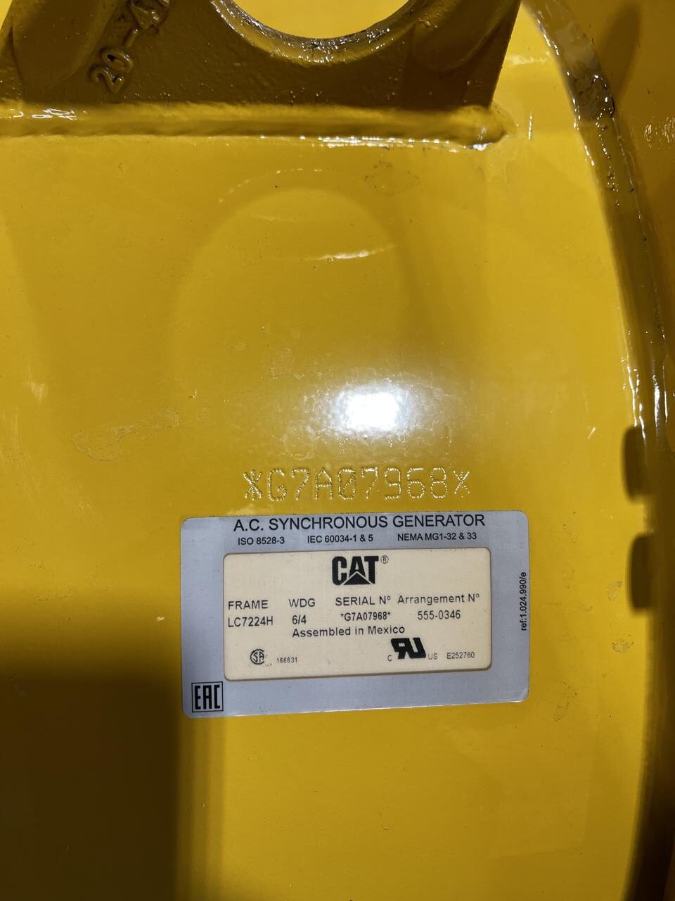 CAT Unused Generator Head, 700 kW, New Surplus, 0 Hours