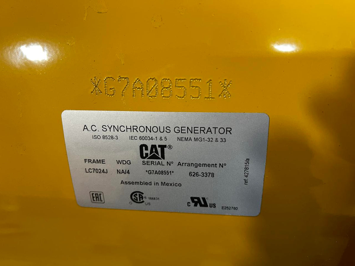 CAT Unused Generator Head, 750 kW, New Surplus, 0 Hours
