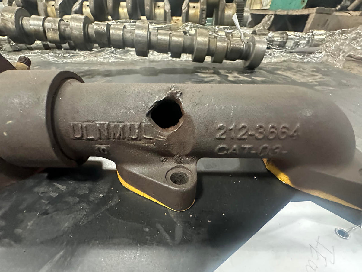 C7 CAT Exhaust Manifold, Tier 3, Single Turbo Industrial Application
